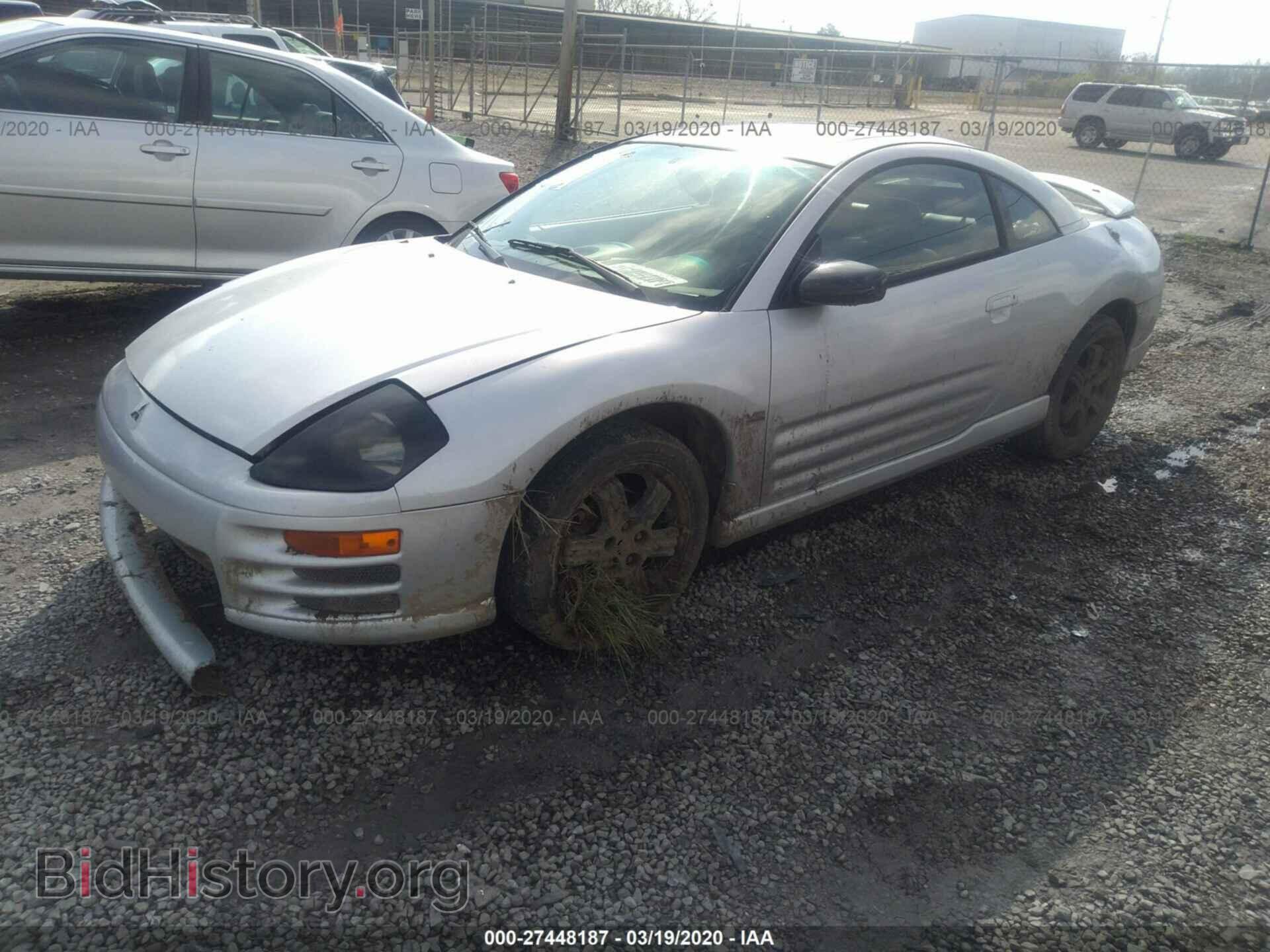 2000 MITSUBISHI ECLIPSE - VIN: 4A3AC54L4YE107142 - Фото 2