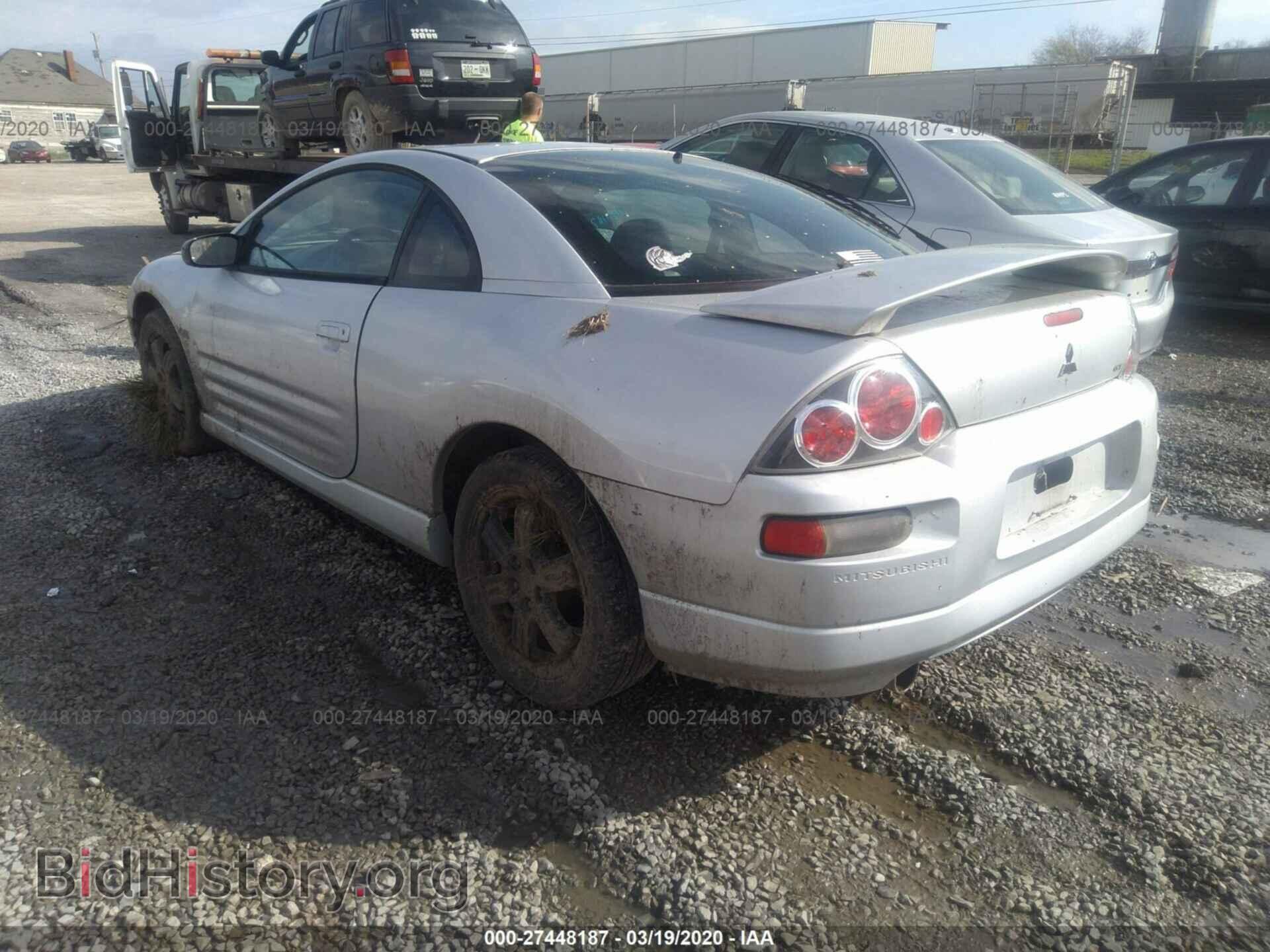 2000 MITSUBISHI ECLIPSE - VIN: 4A3AC54L4YE107142 - Фото 3