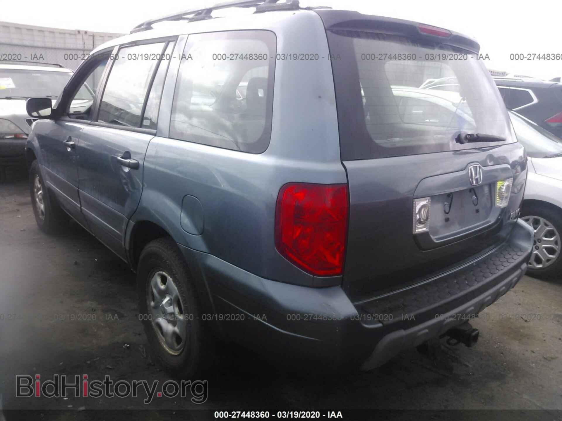 2005 HONDA PILOT - VIN: 2HKYF181X5H549770 - Фото 3