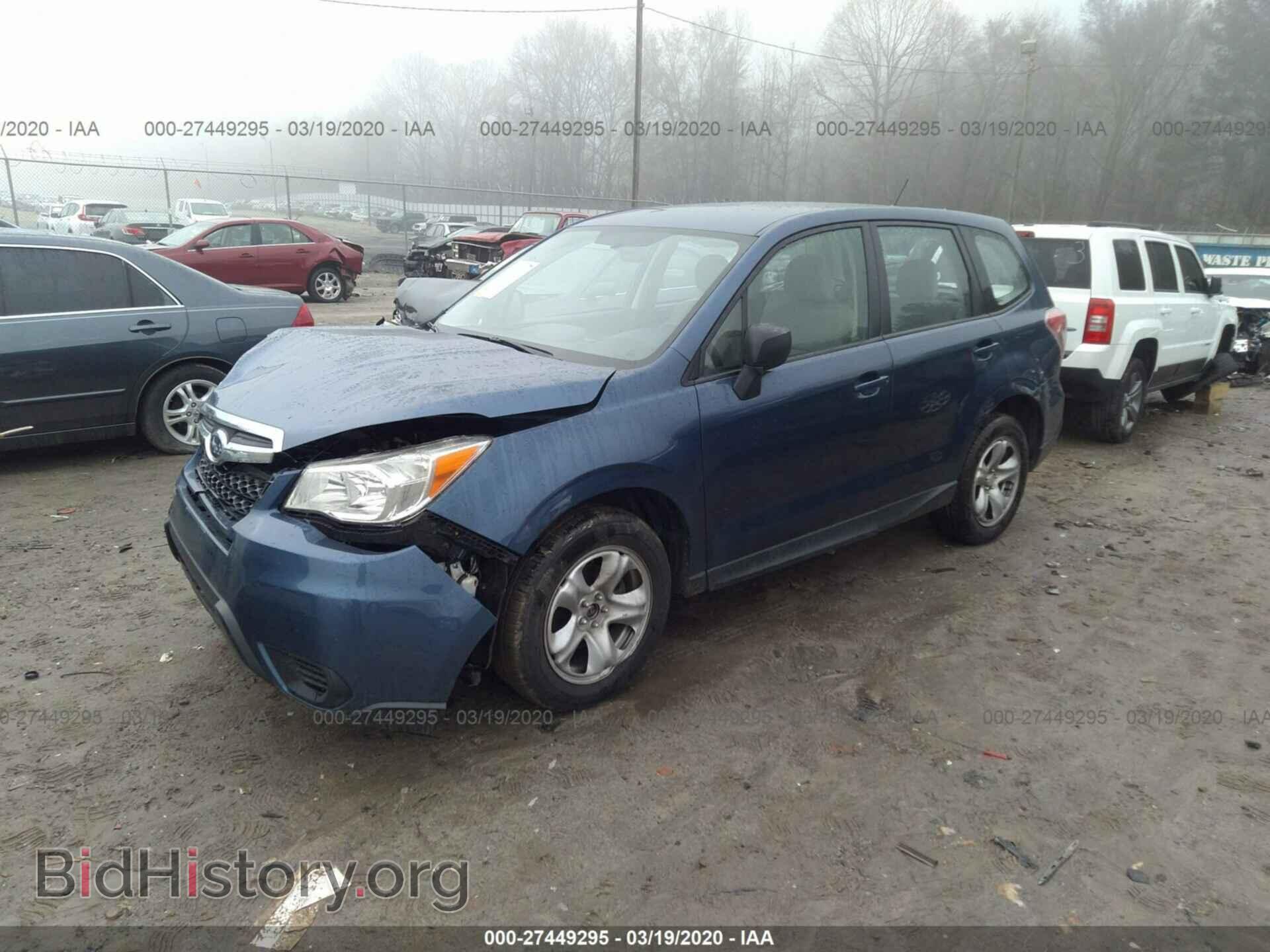 2014 SUBARU FORESTER - VIN: JF2SJAAC1EH432305 - Фото 2