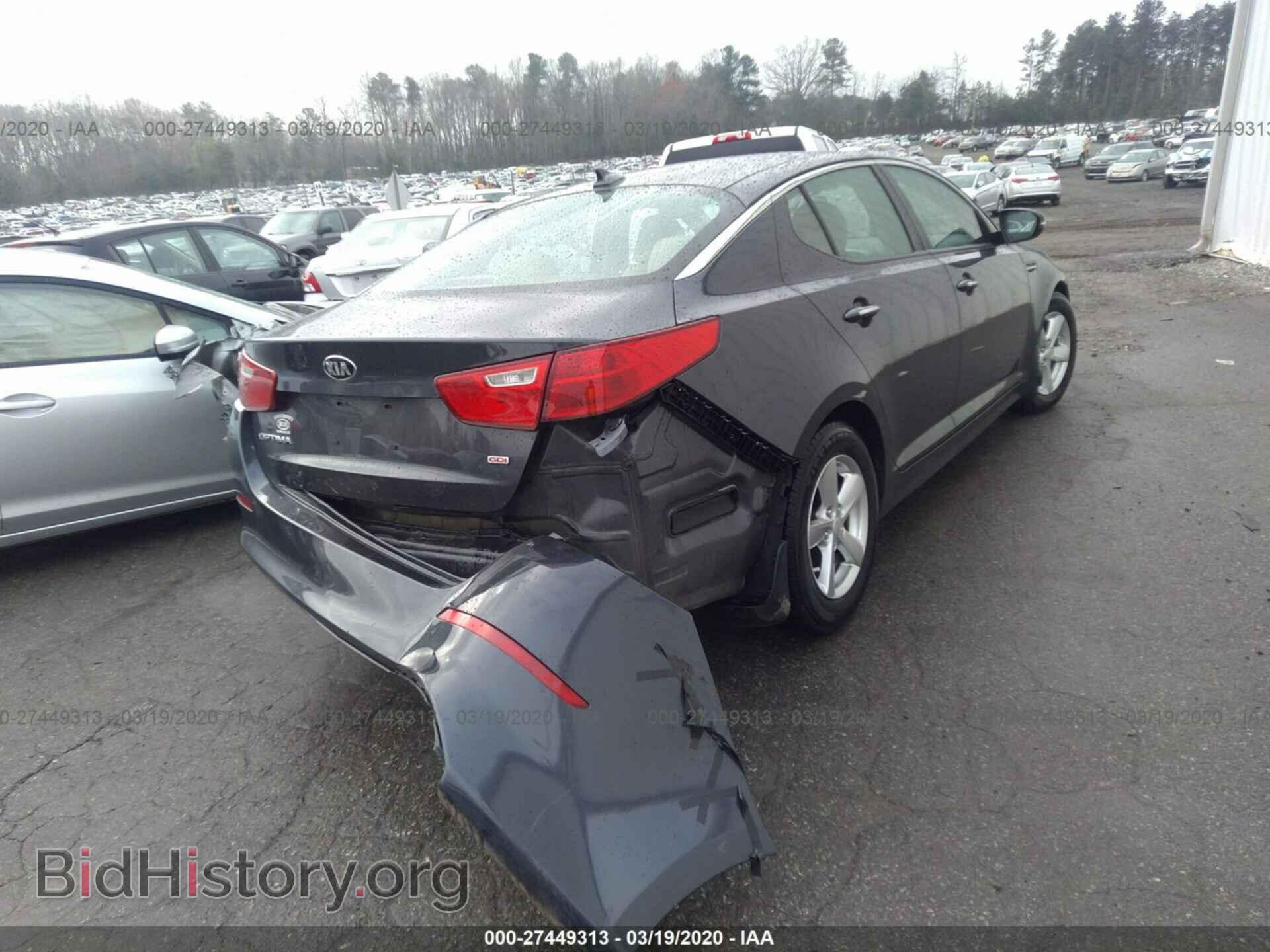 2015 KIA OPTIMA - VIN: KNAGM4A72F5644291 - Photo 4