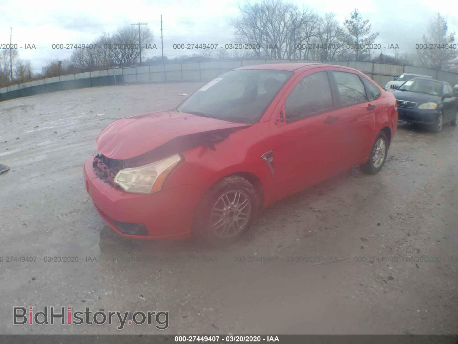 2008 FORD FOCUS - VIN: 1FAHP35N58W214758 - Фото 2