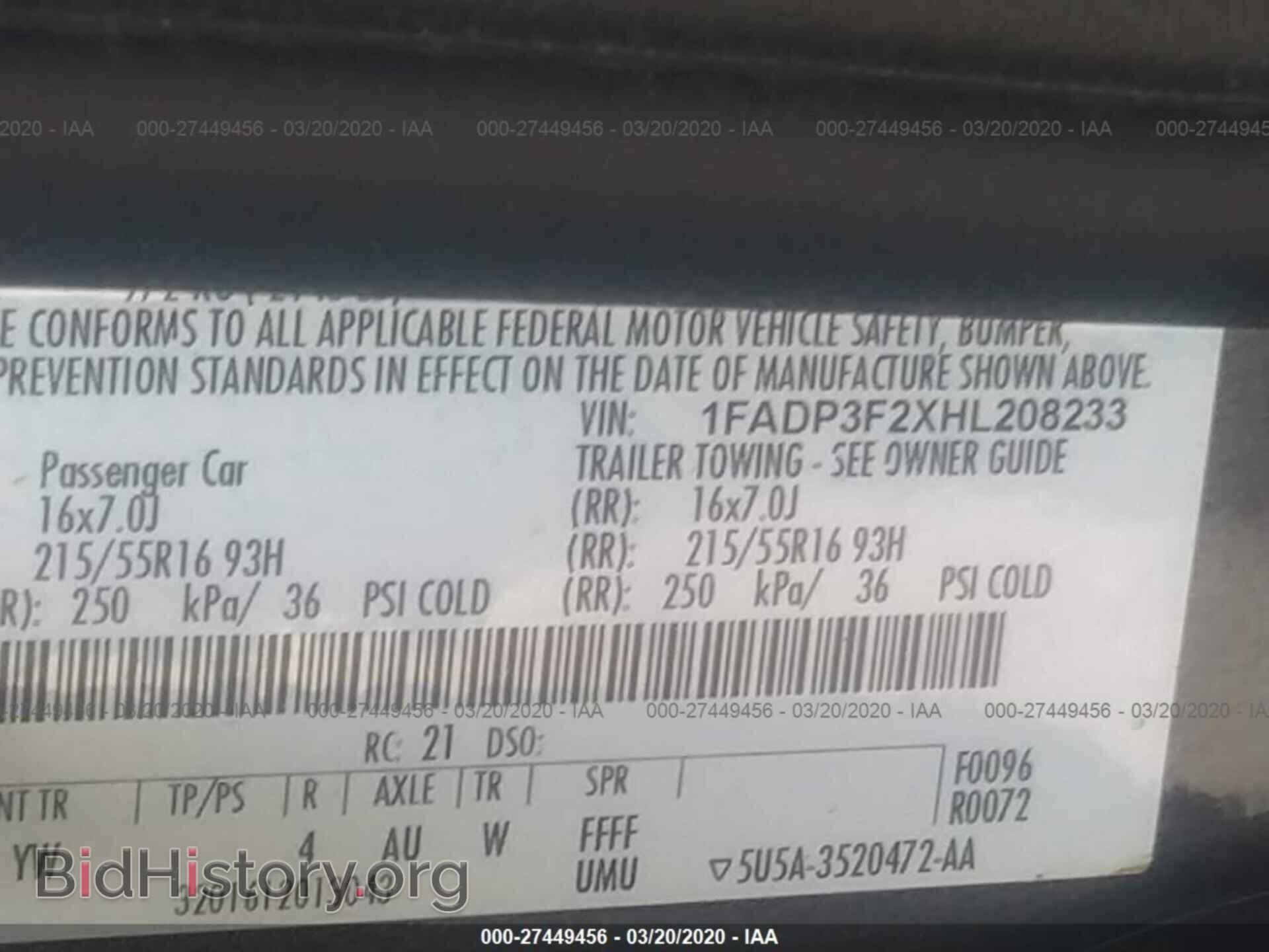 2017 FORD FOCUS - VIN: 1FADP3F2XHL208233 - Photo 9