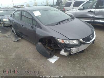 2013 Honda CIVIC LX, gray — VIN 19XFB2F57DE258810, IAAI