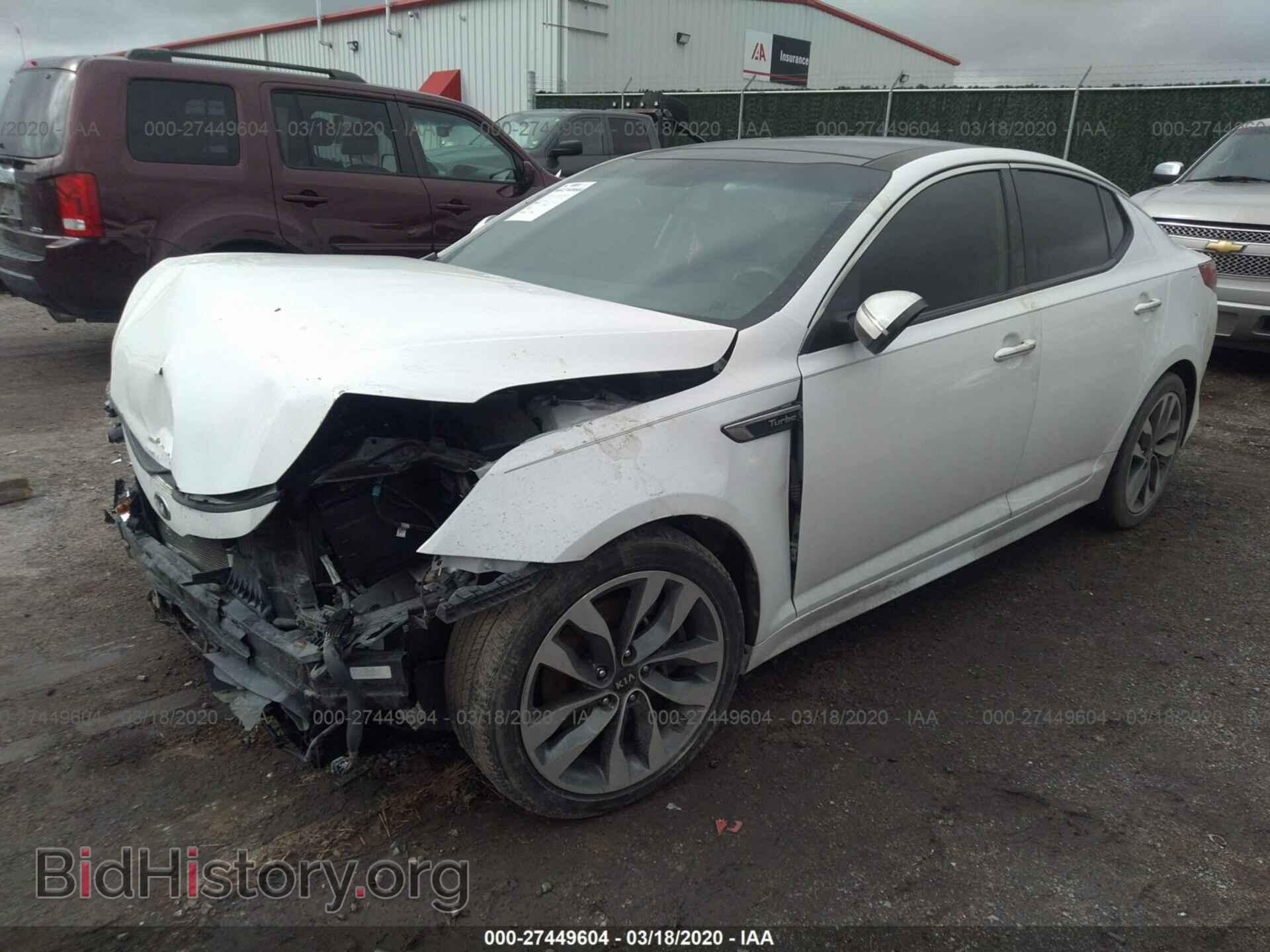 2015 KIA OPTIMA - VIN: 5XXGR4A68FG430851 - Фото 2
