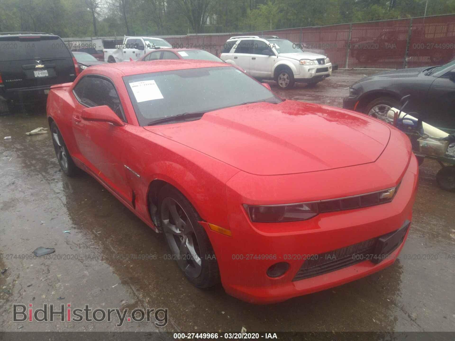 Photo 2G1FB1E3XE9280027 - CHEVROLET CAMARO 2014