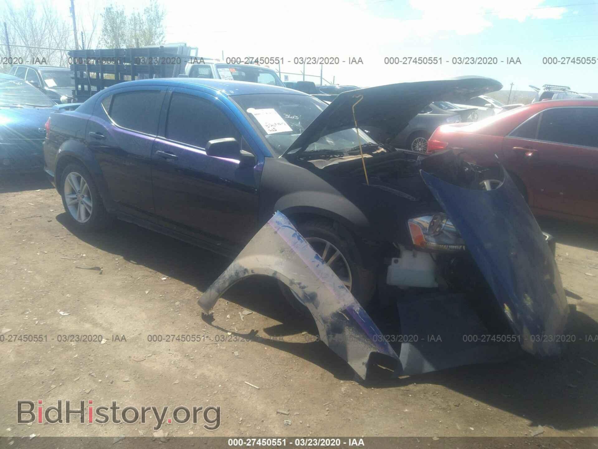 Photo 1C3CDZAG9CN291305 - DODGE AVENGER 2012