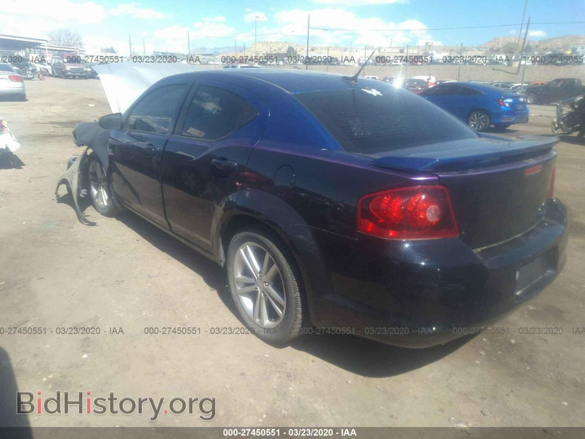 2012 DODGE AVENGER - VIN: 1C3CDZAG9CN291305 - Фото 3