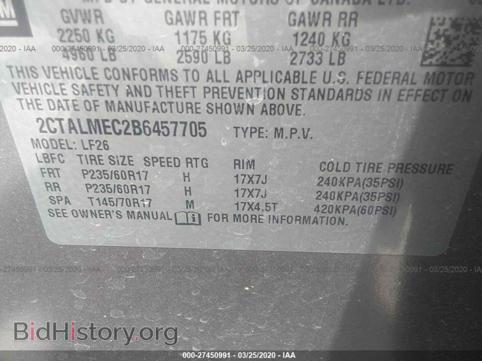 2011 GMC TERRAIN - VIN: 2CTALMEC2B6457705 - Photo 9