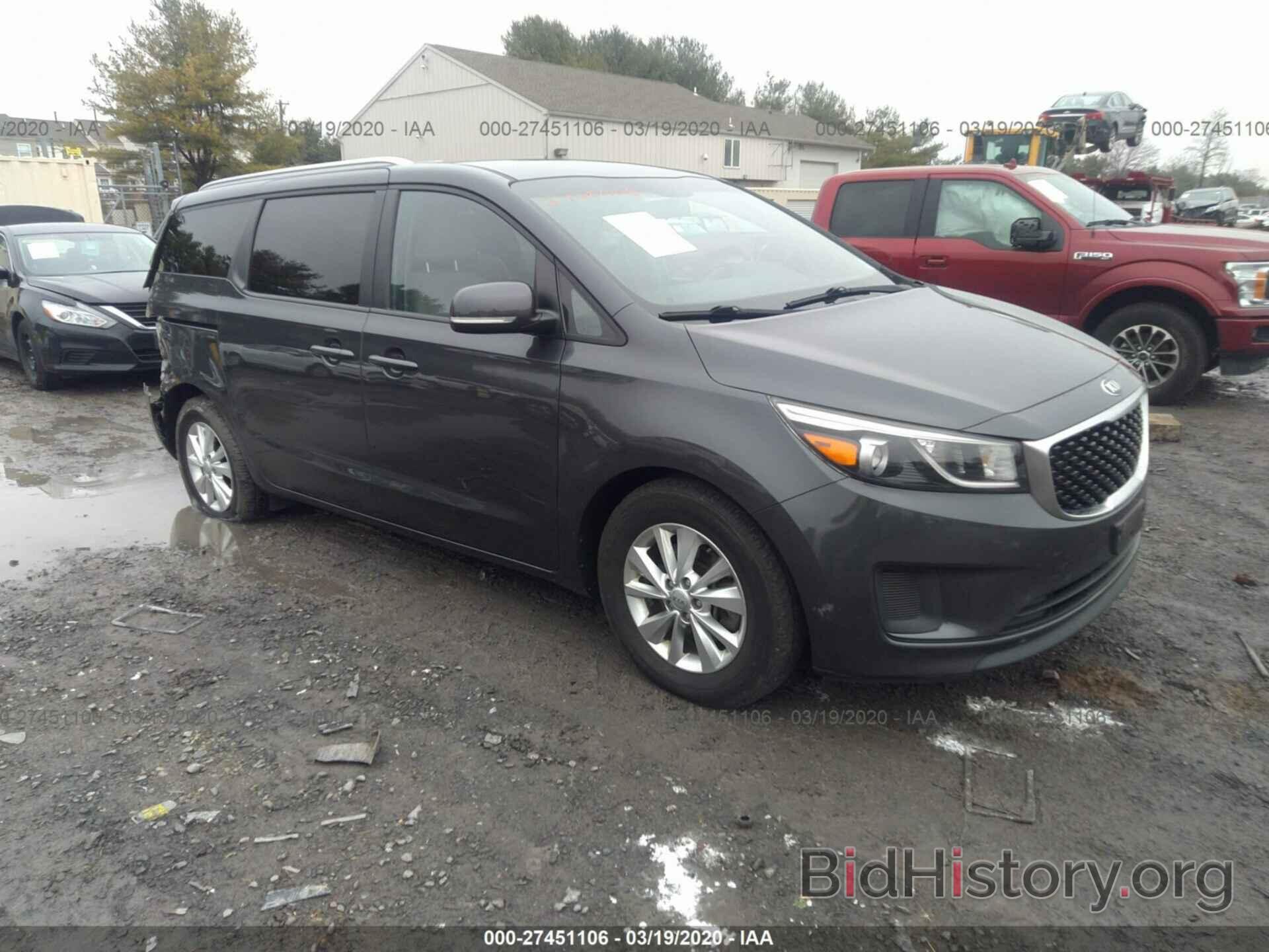 Photo KNDMB5C13G6085078 - KIA SEDONA 2016