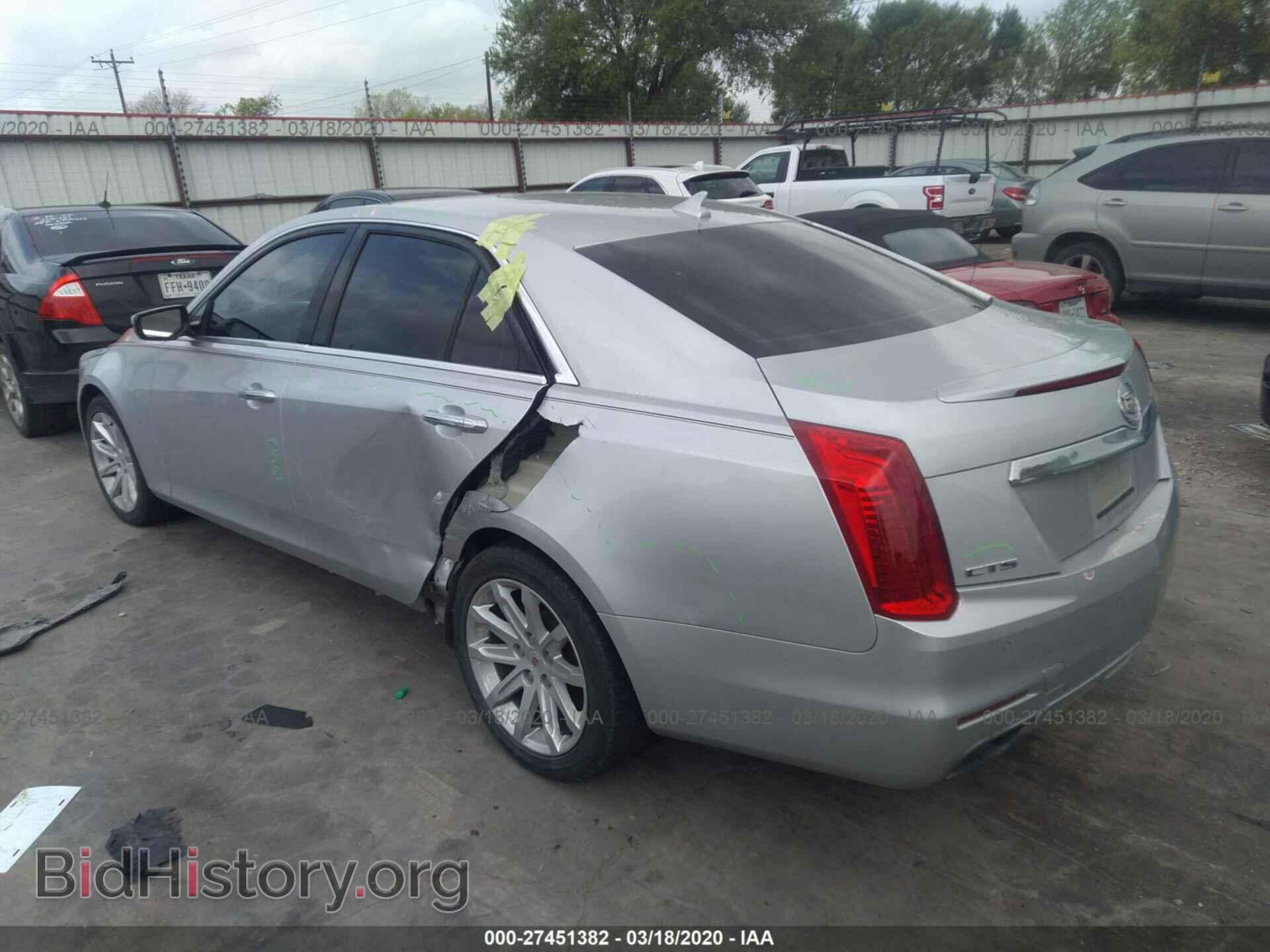 2014 CADILLAC CTS - VIN: 1G6AP5SX8E0128178 - Фото 3