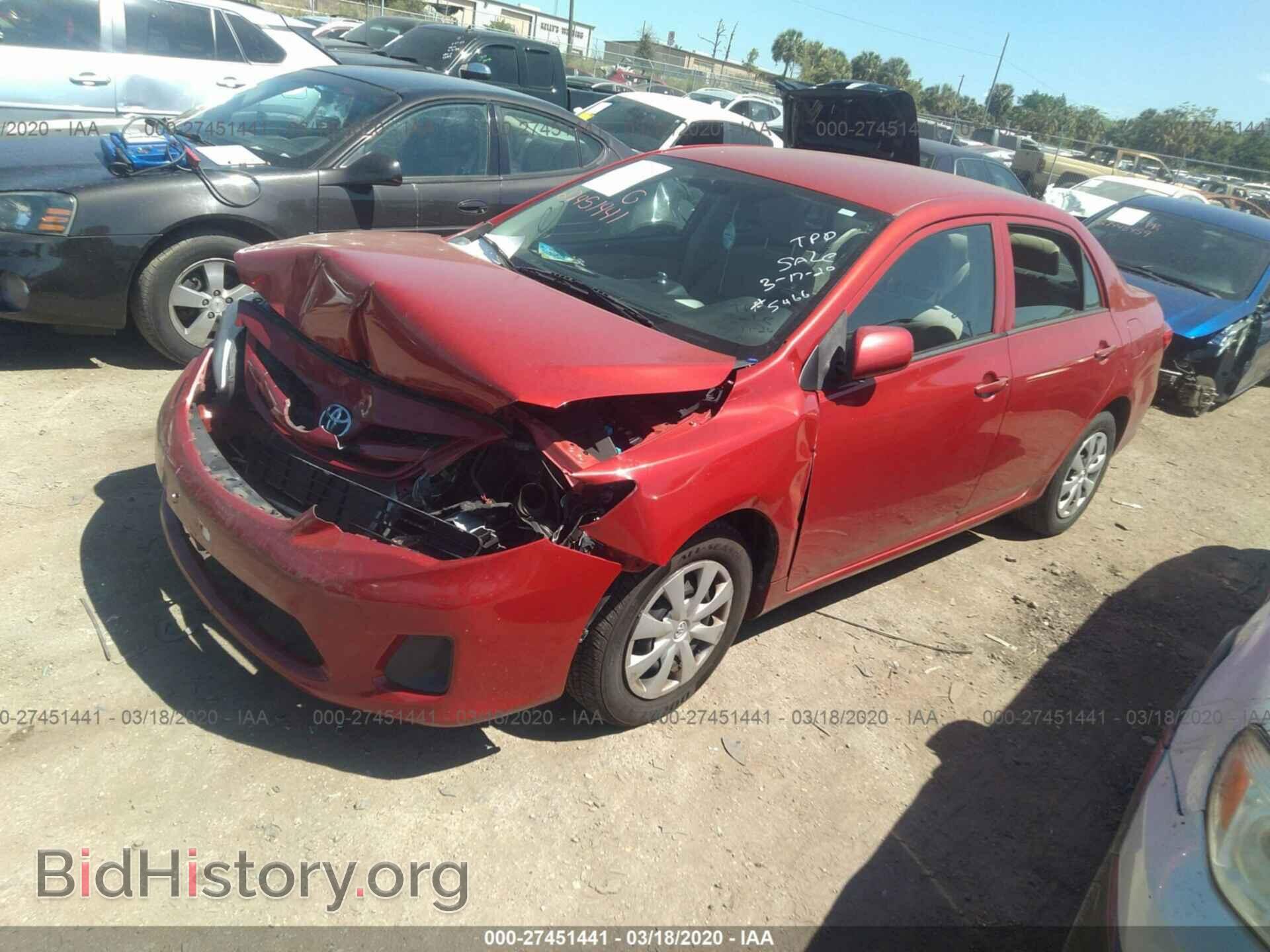 2012 TOYOTA COROLLA - VIN: 2T1BU4EE6CC904891 - Фото 2