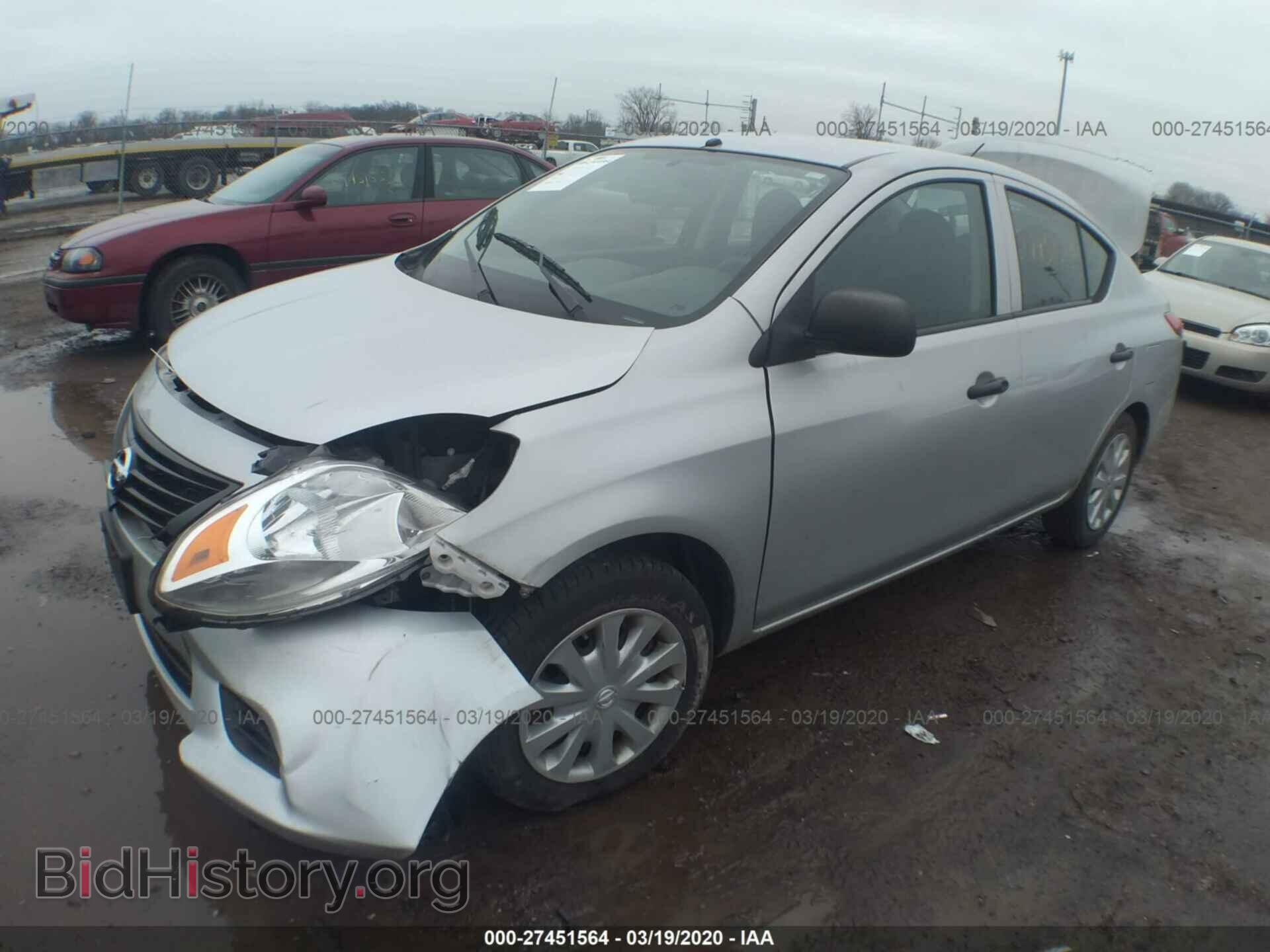 2014 NISSAN VERSA - VIN: 3N1CN7AP1EL845343 - Фото 2