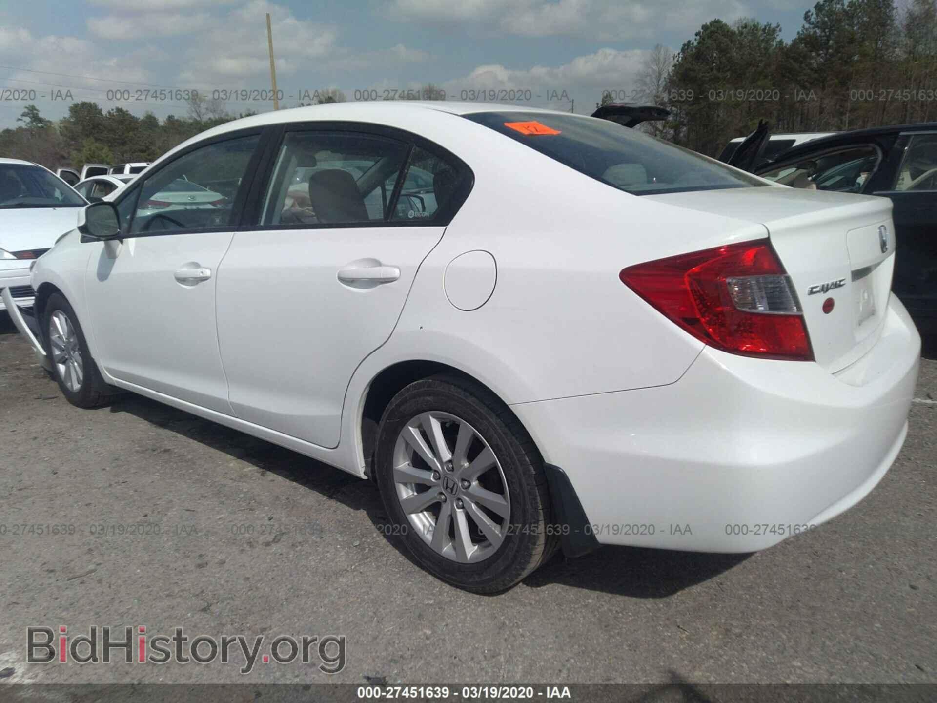 2012 HONDA CIVIC SDN - VIN: 2HGFB2F98CH545208 - Фото 3