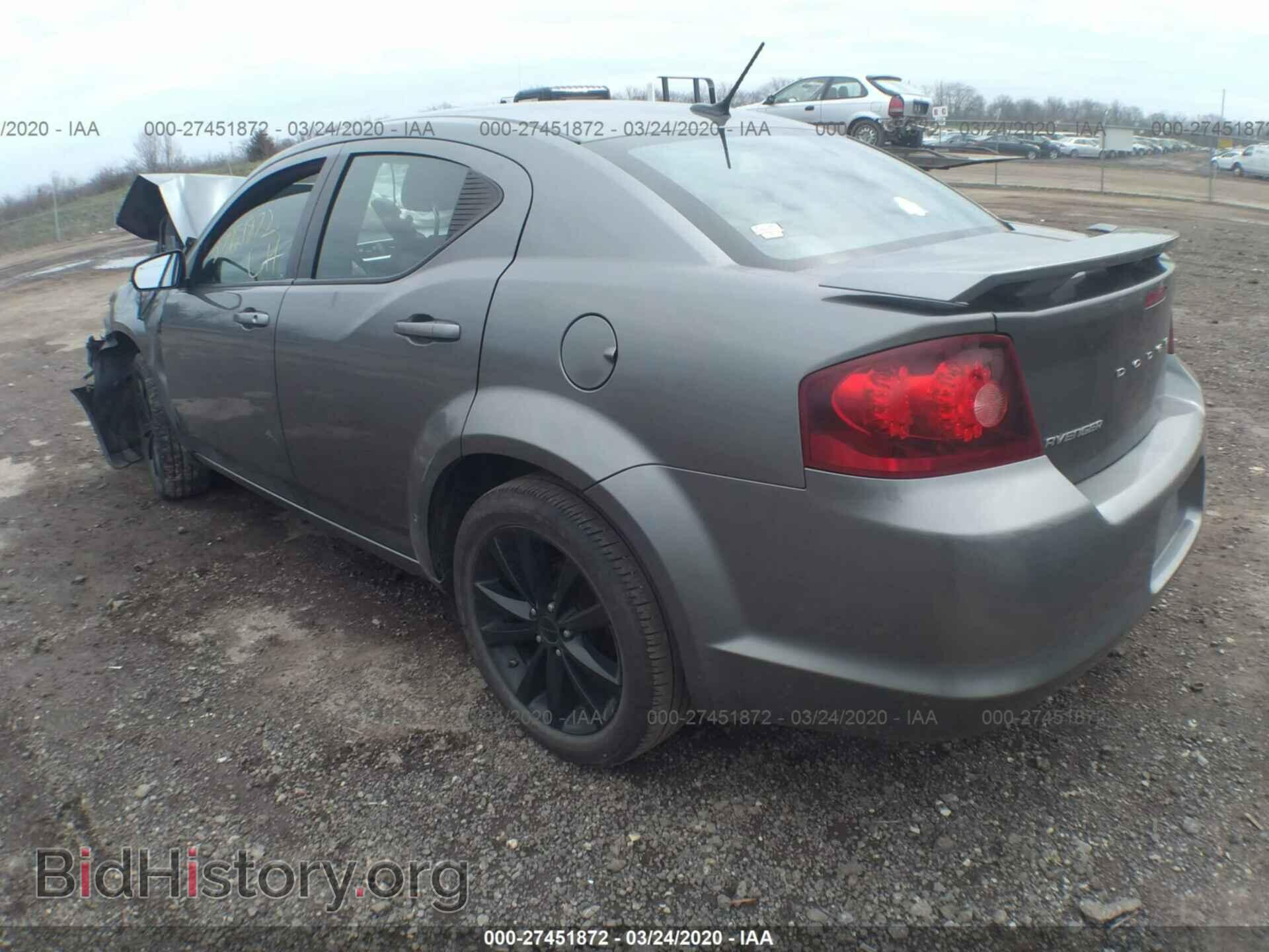 2013 DODGE AVENGER - VIN: 1C3CDZCB2DN627007 - Фото 3