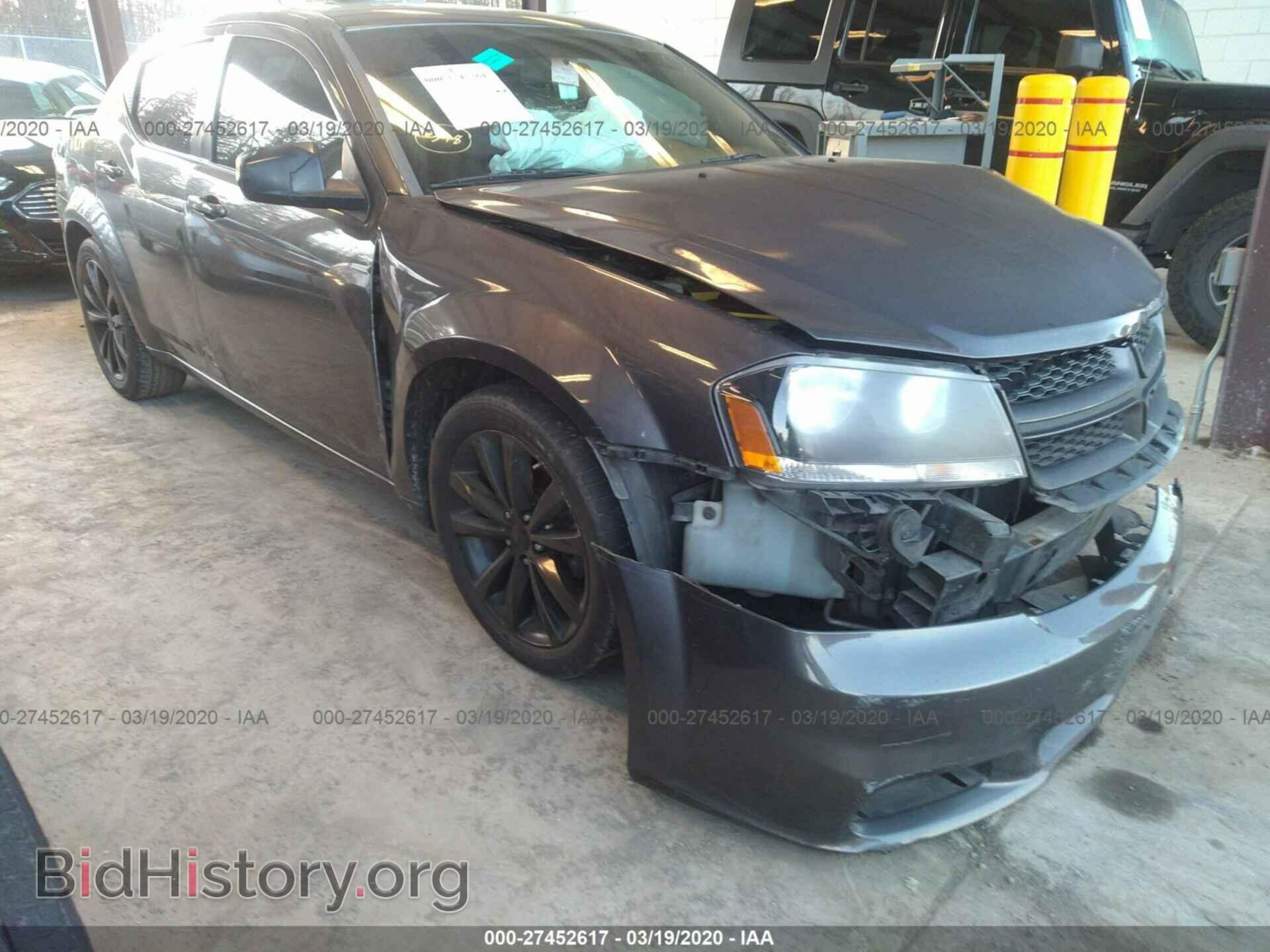 Фотография 1C3CDZAB0EN189754 - DODGE AVENGER 2014