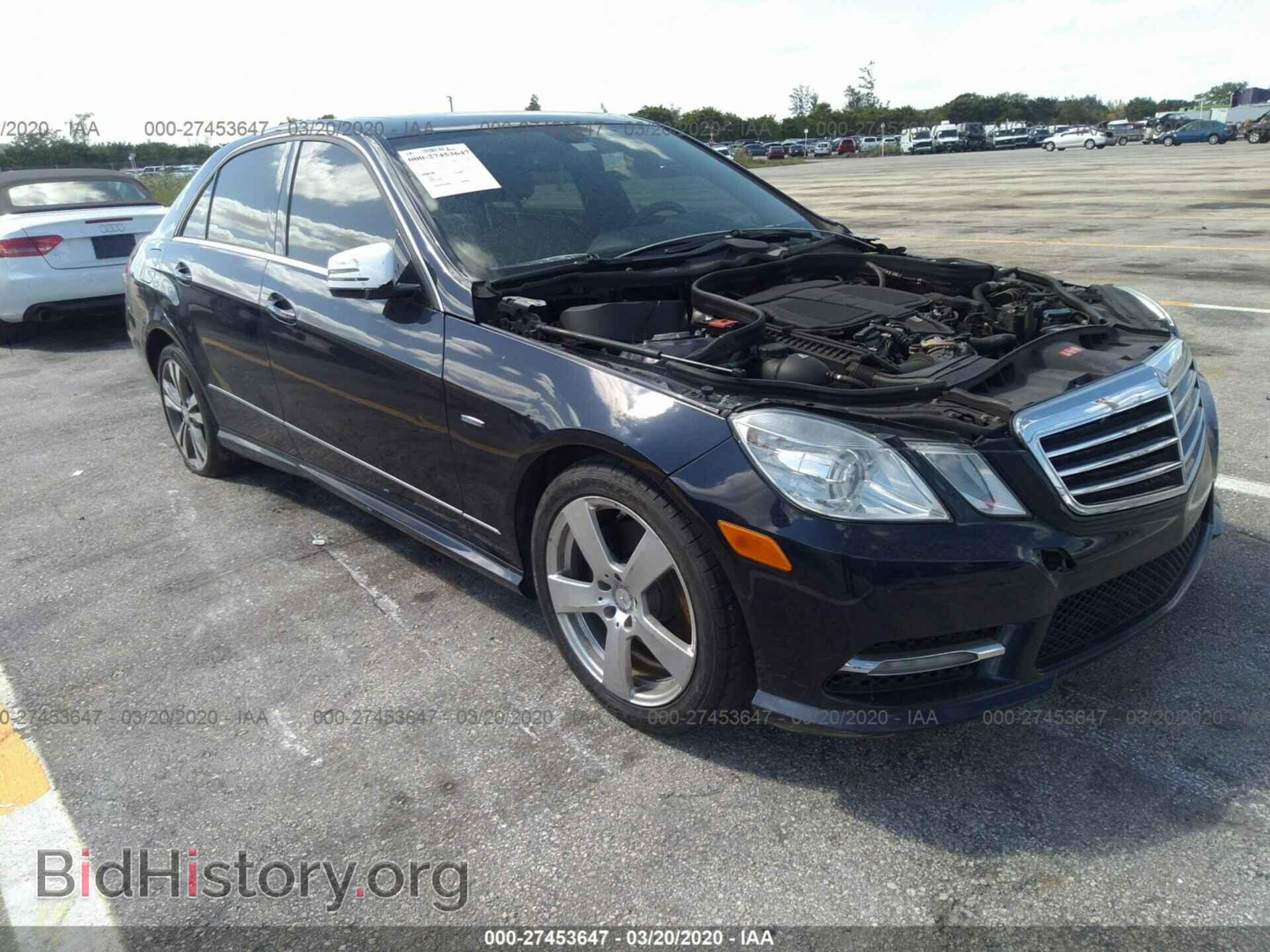 Photo WDDHF5KB1CA594468 - MERCEDES-BENZ E 2012