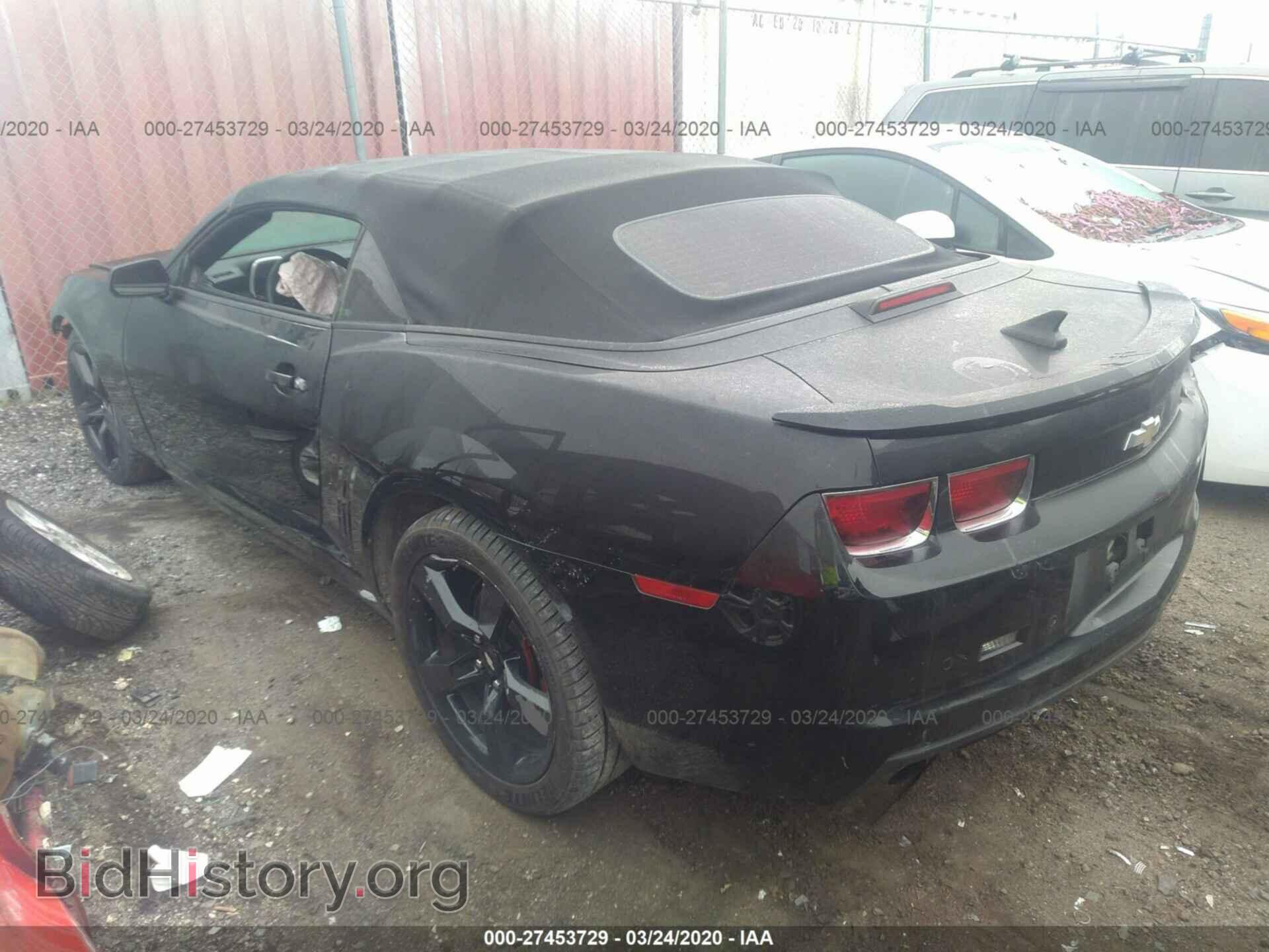 2012 CHEVROLET CAMARO - VIN: 2G1FB3D37C9208602 - Фото 3