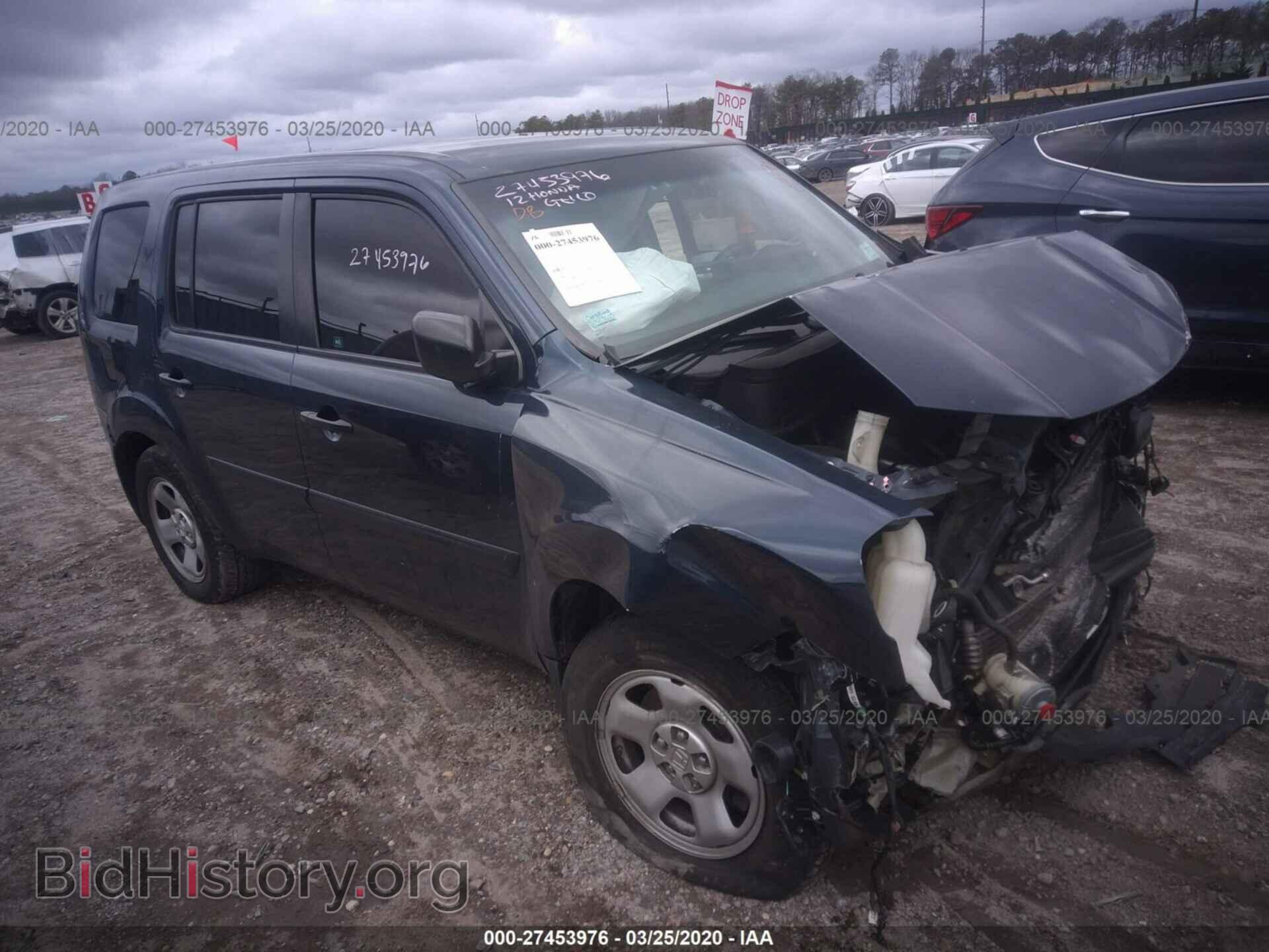 Фотография 5FNYF4H29CB039786 - HONDA PILOT 2012