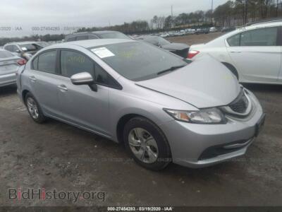 2014 Honda CIVIC LX, серебристый — VIN 2HGFB2F5XEH513716, IAAI