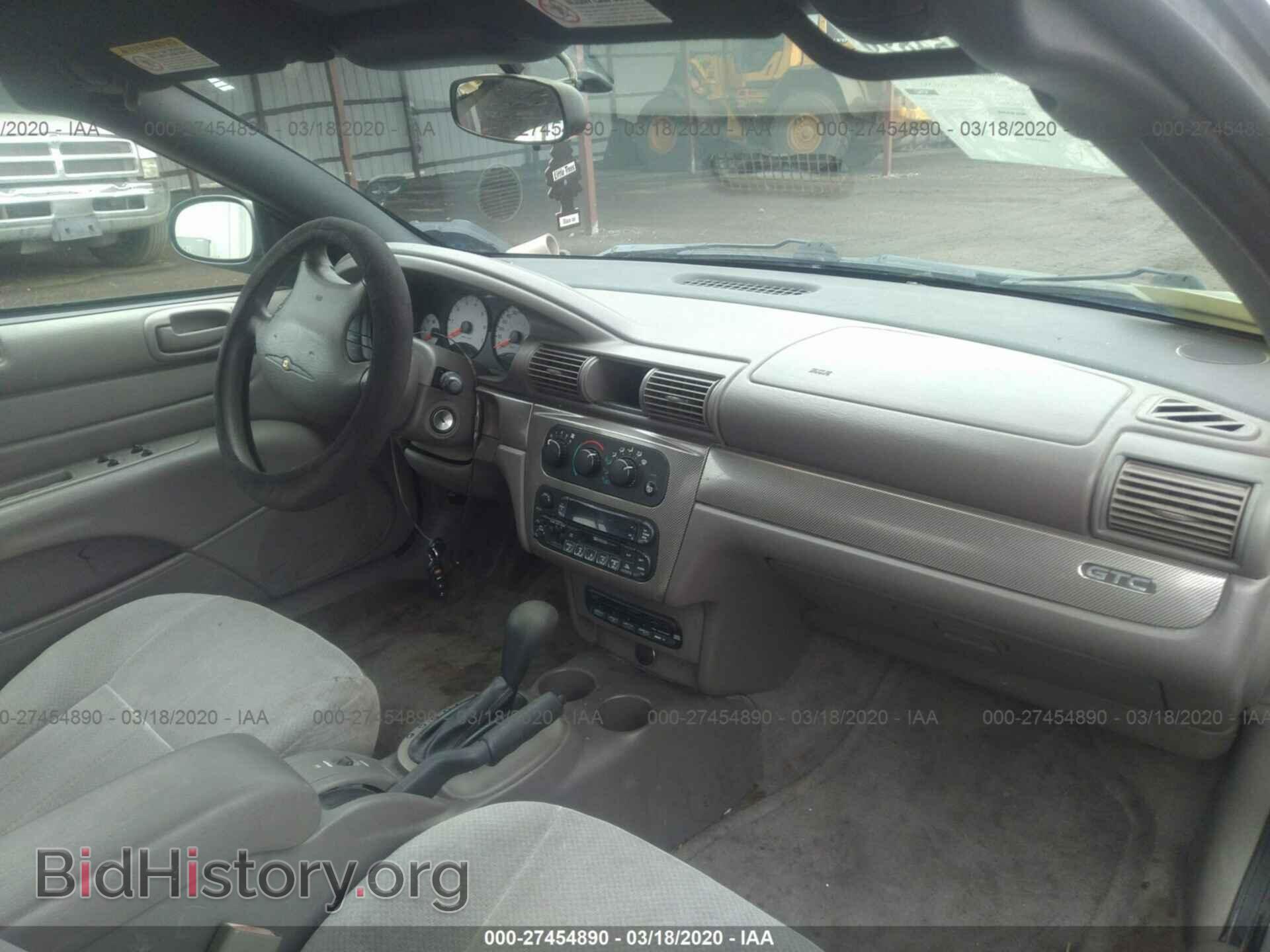 2002 CHRYSLER SEBRING - VIN: 1C3EL75R82N244308 - Фото 5