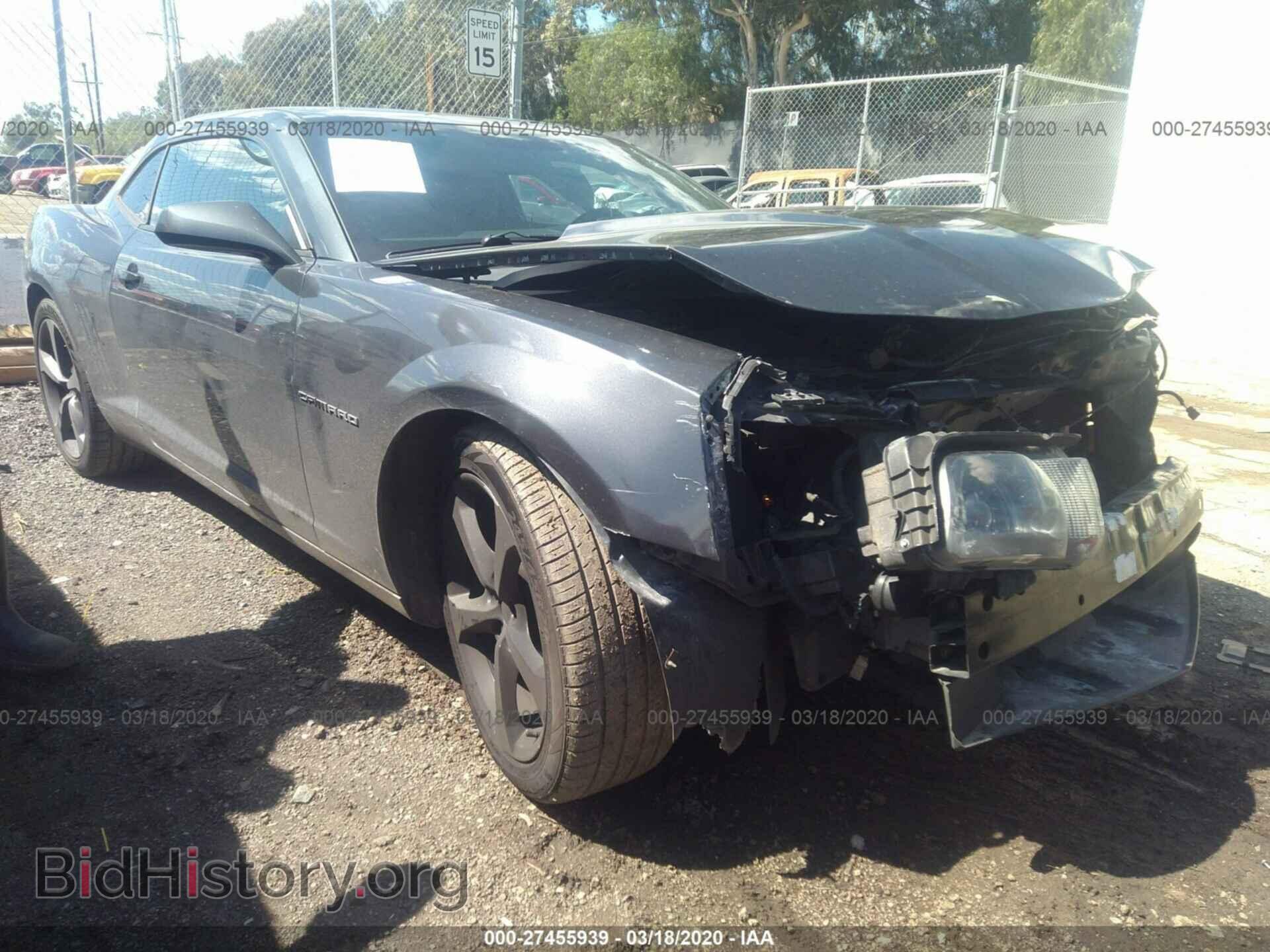 Photo 2G1FB1E31D9197391 - CHEVROLET CAMARO 2013
