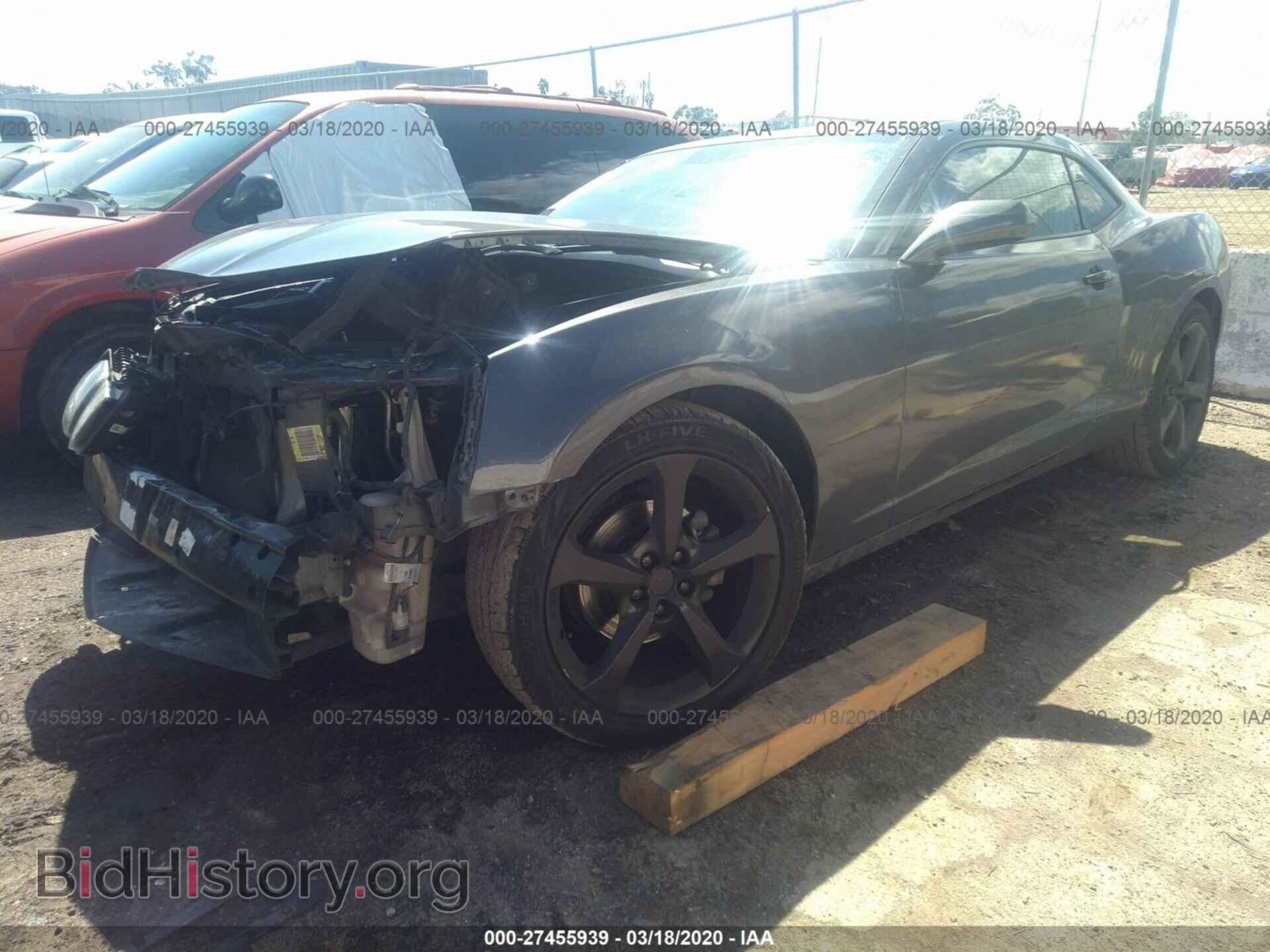 2013 CHEVROLET CAMARO - VIN: 2G1FB1E31D9197391 - Фото 2