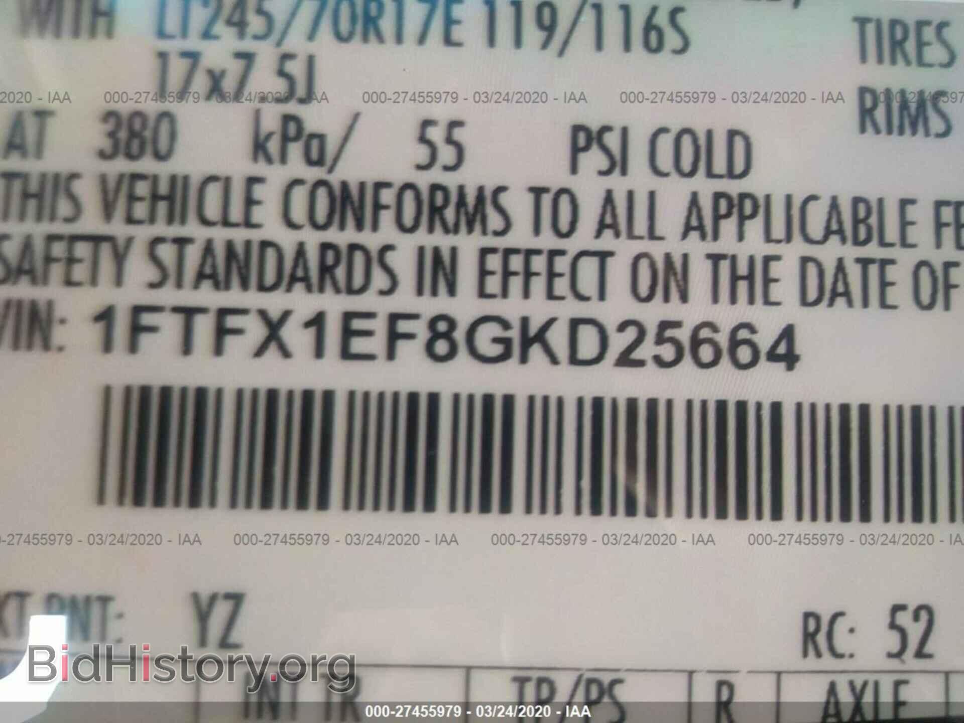 2016 FORD F150 - VIN: 1FTFX1EF8GKD25664 - Фото 9