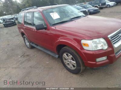 2009 Ford EXPLORER XLT, красный — VIN 1FMEU63E09UA37085, IAAI