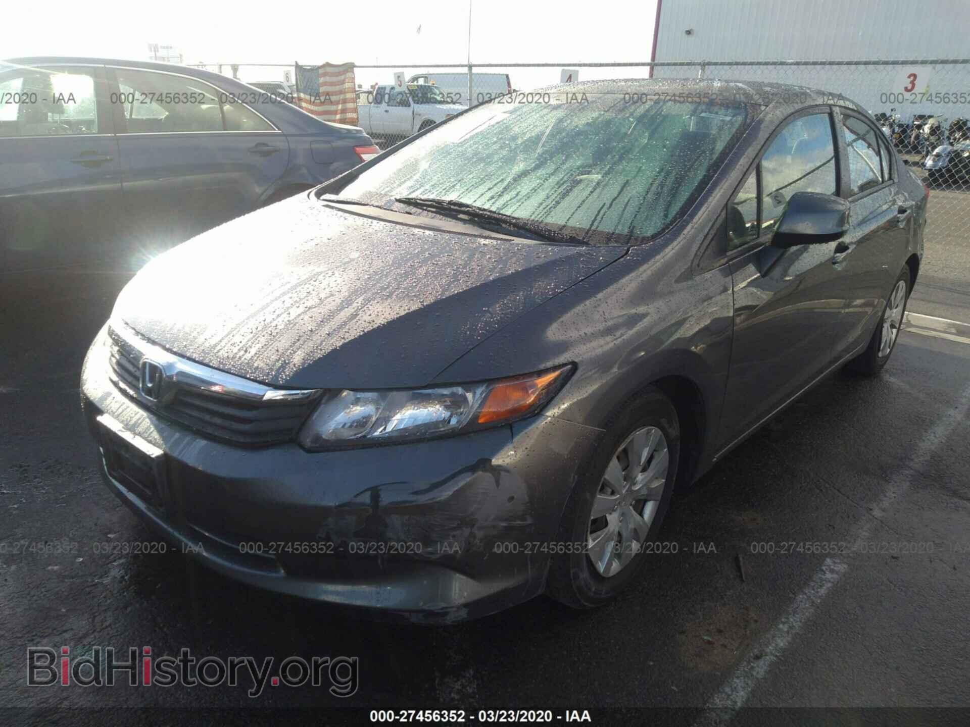 2012 HONDA CIVIC - VIN: 19XFB2F52CE315624 - Фото 2