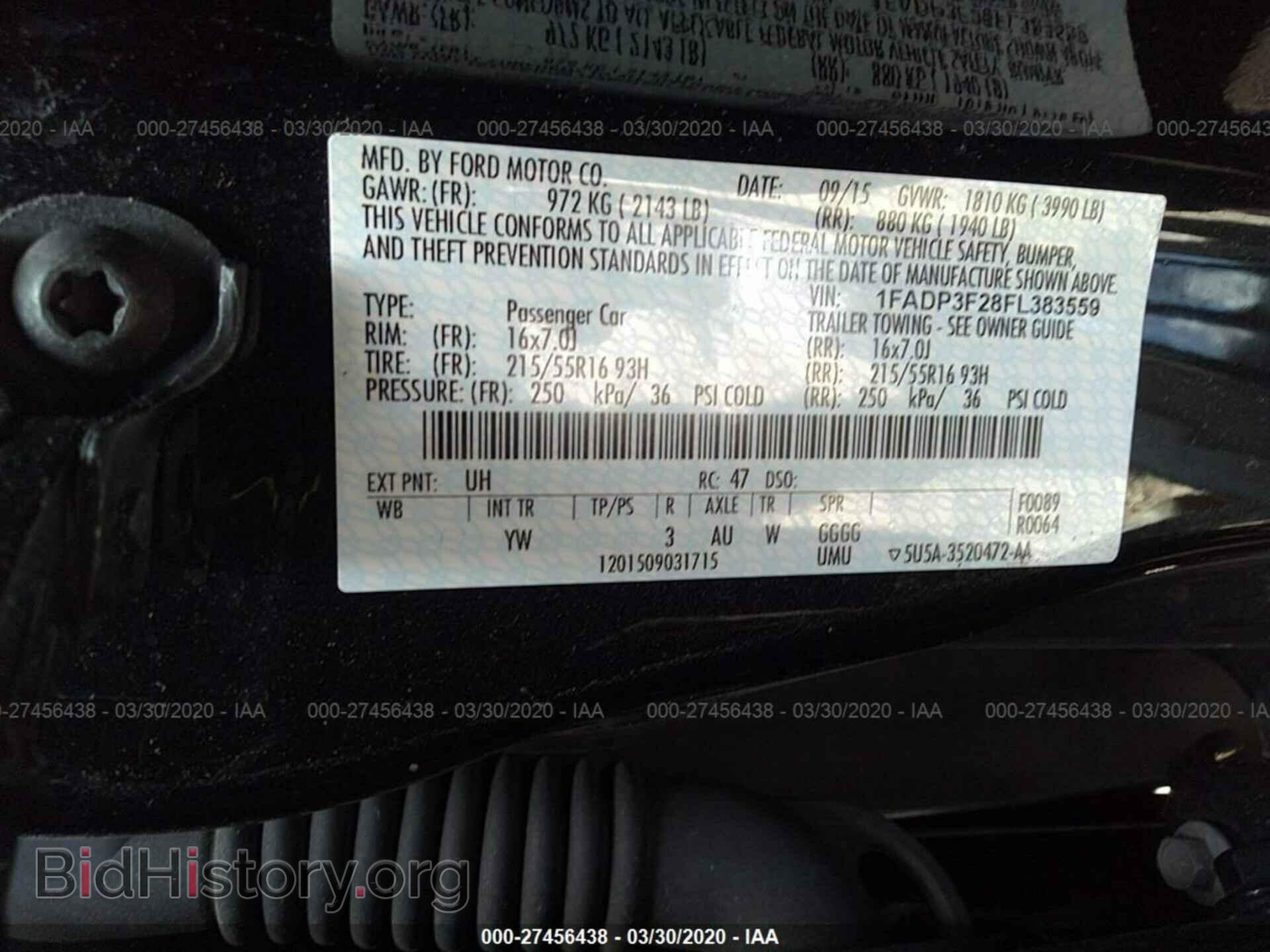 2015 FORD FOCUS - VIN: 1FADP3F28FL383559 - Photo 9