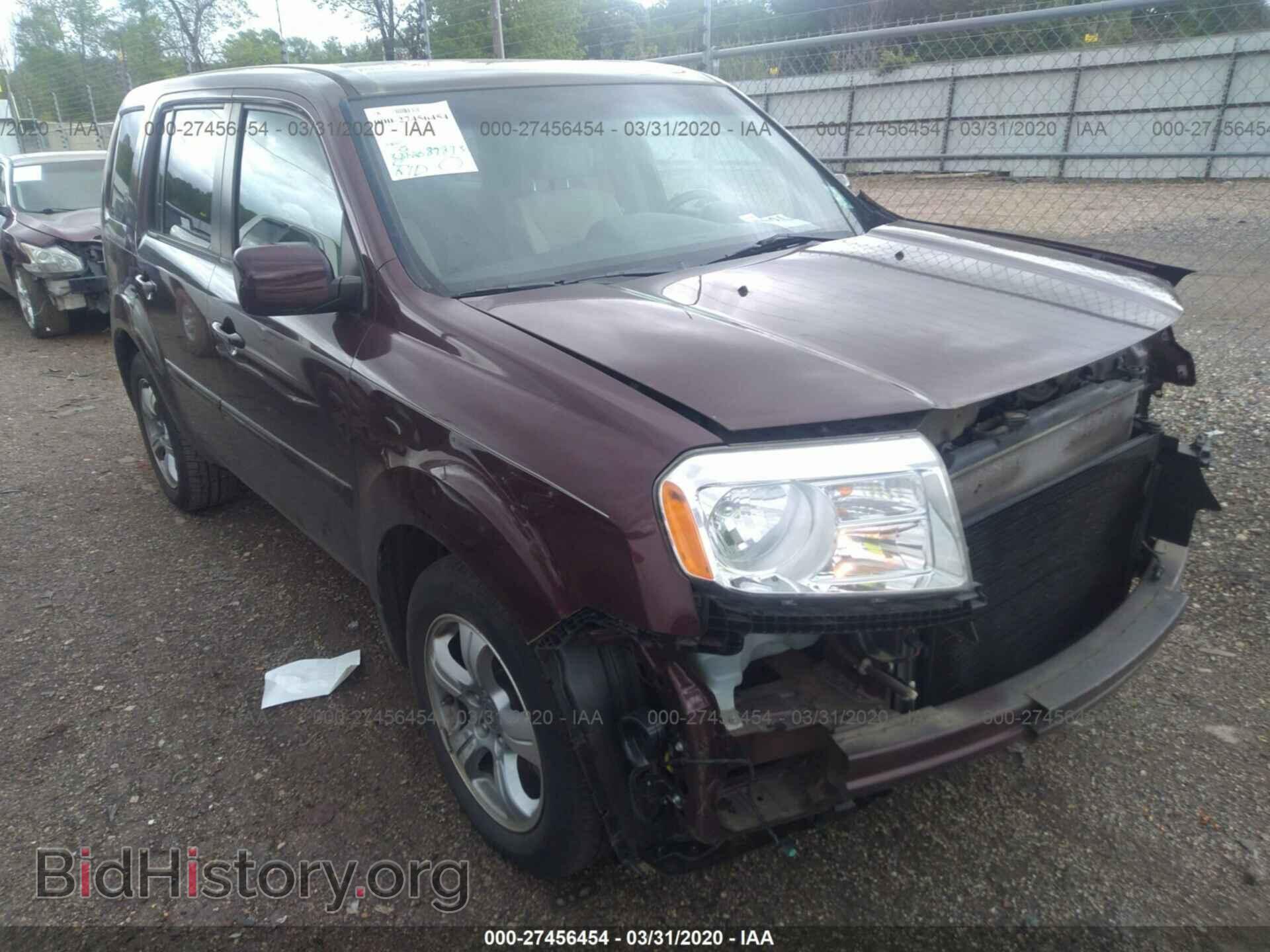Photo 5FNYF3H47DB044451 - HONDA PILOT 2013