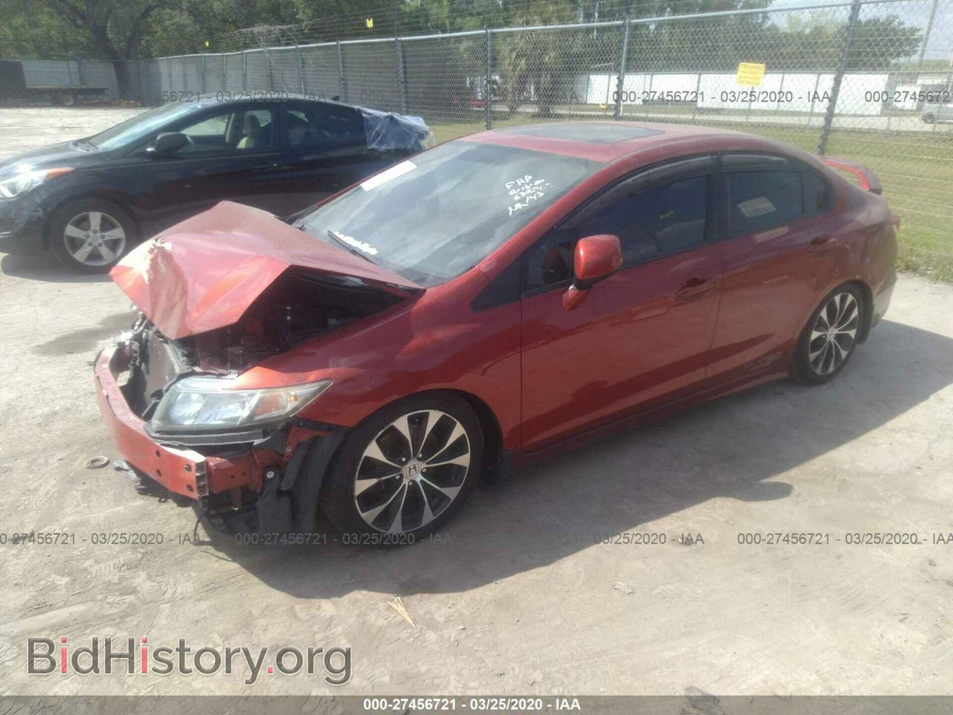 2013 HONDA CIVIC - VIN: 2HGFB6E54DH705446 - Photo 2