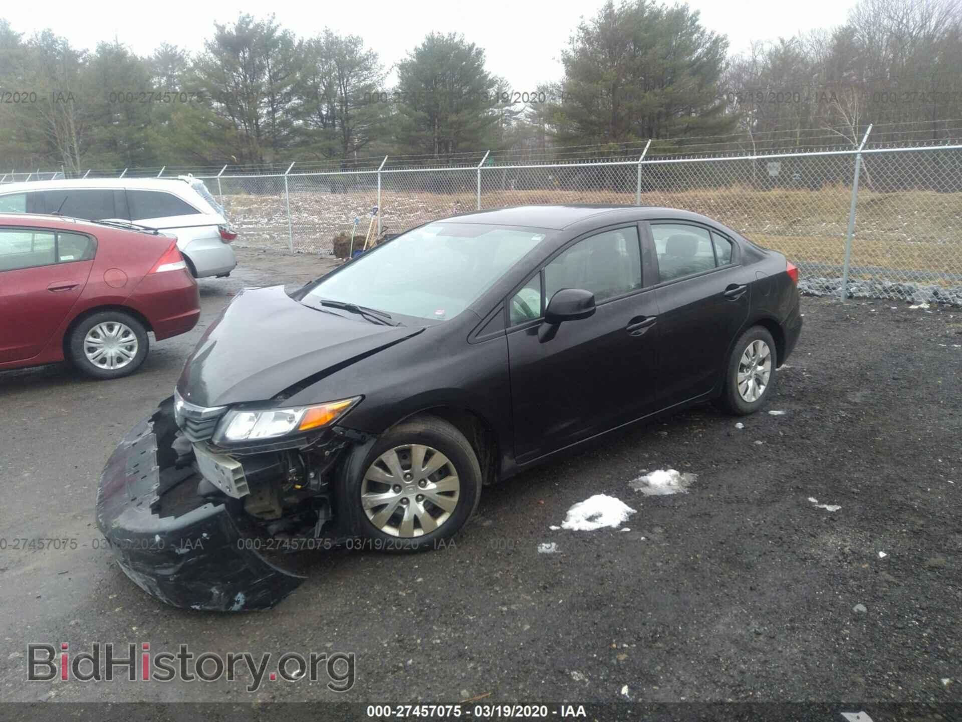 2012 HONDA CIVIC SDN - VIN: 19XFB2F52CE088242 - Фото 2