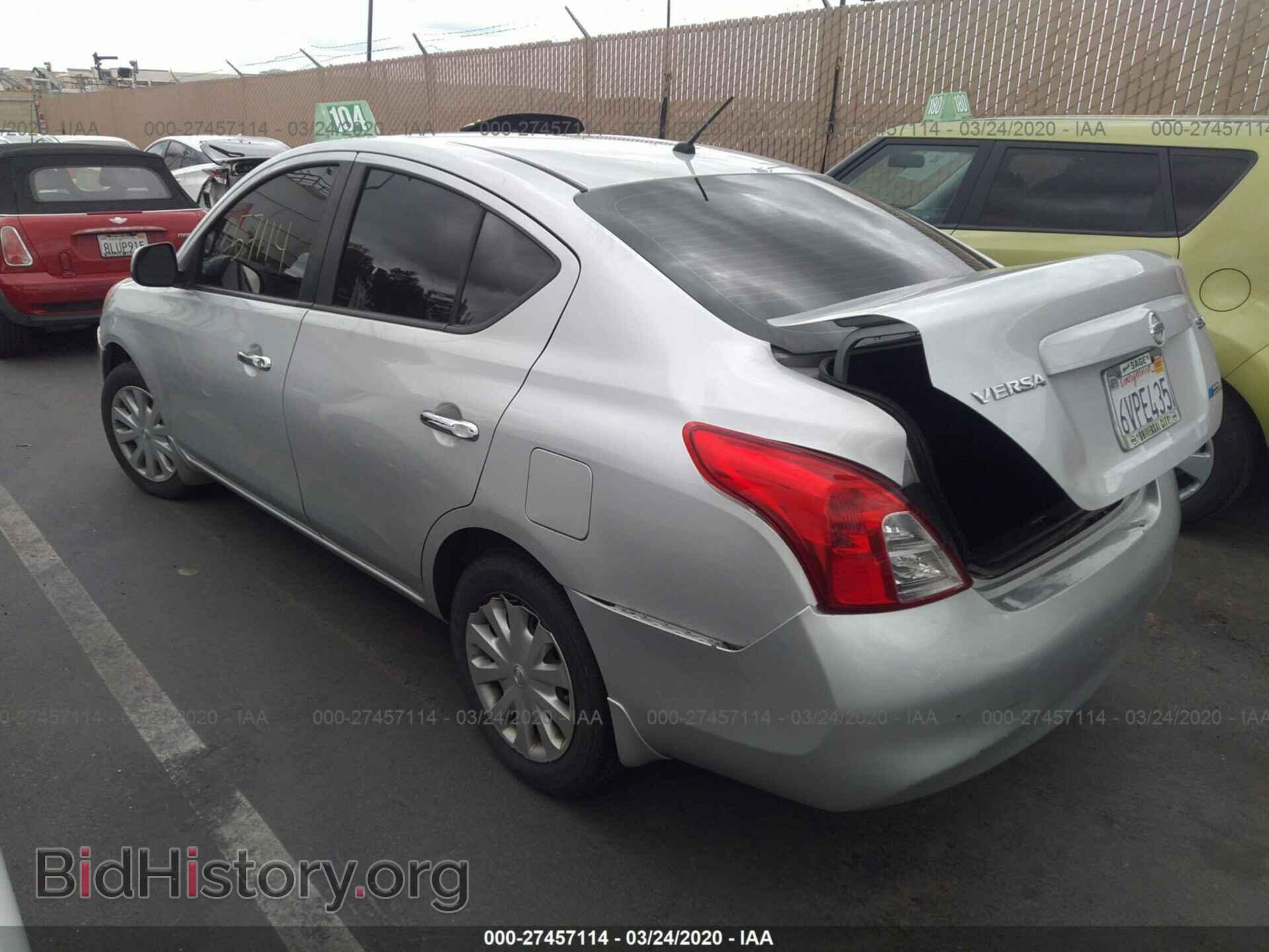 2012 NISSAN VERSA - VIN: 3N1CN7AP6CL888024 - Фото 3