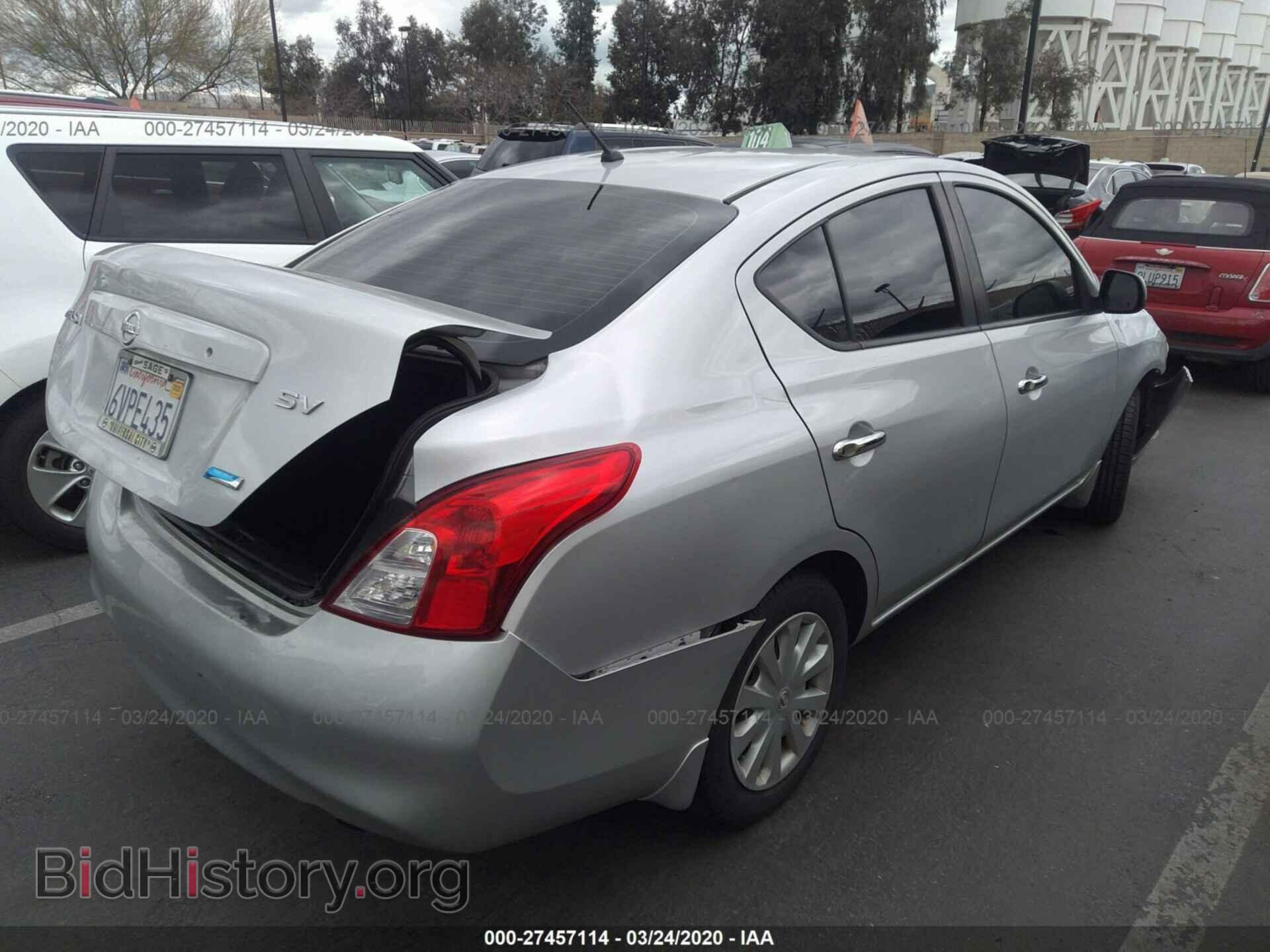 2012 NISSAN VERSA - VIN: 3N1CN7AP6CL888024 - Фото 4