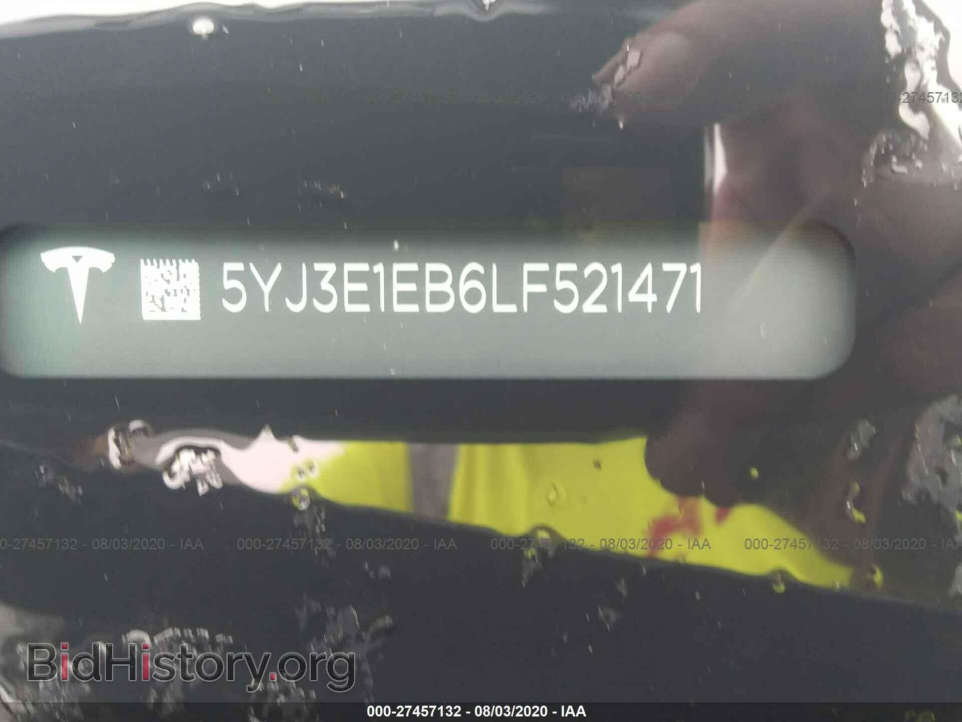2020 TESLA MODEL 3 - VIN: 5YJ3E1EB6LF521471 - Photo 9