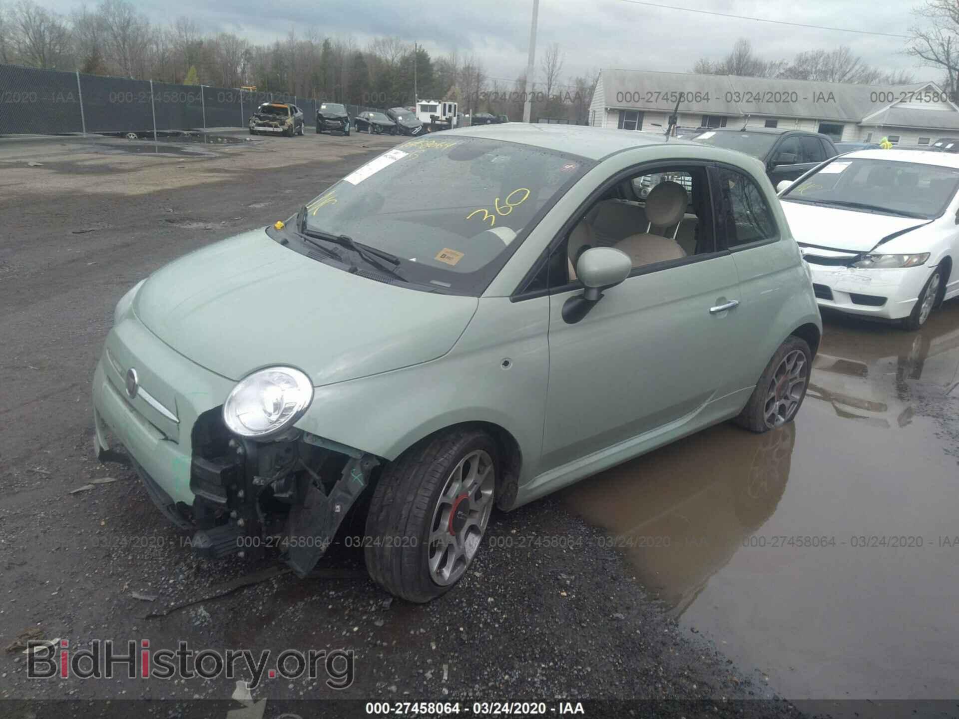 2015 FIAT 500 - VIN: 3C3CFFBR9FT652318 - Фото 2