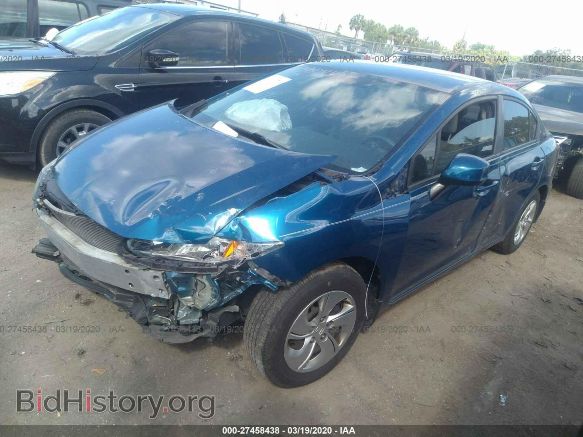 2013 HONDA CIVIC - VIN: 19XFB2F53DE059835 - Фото 2