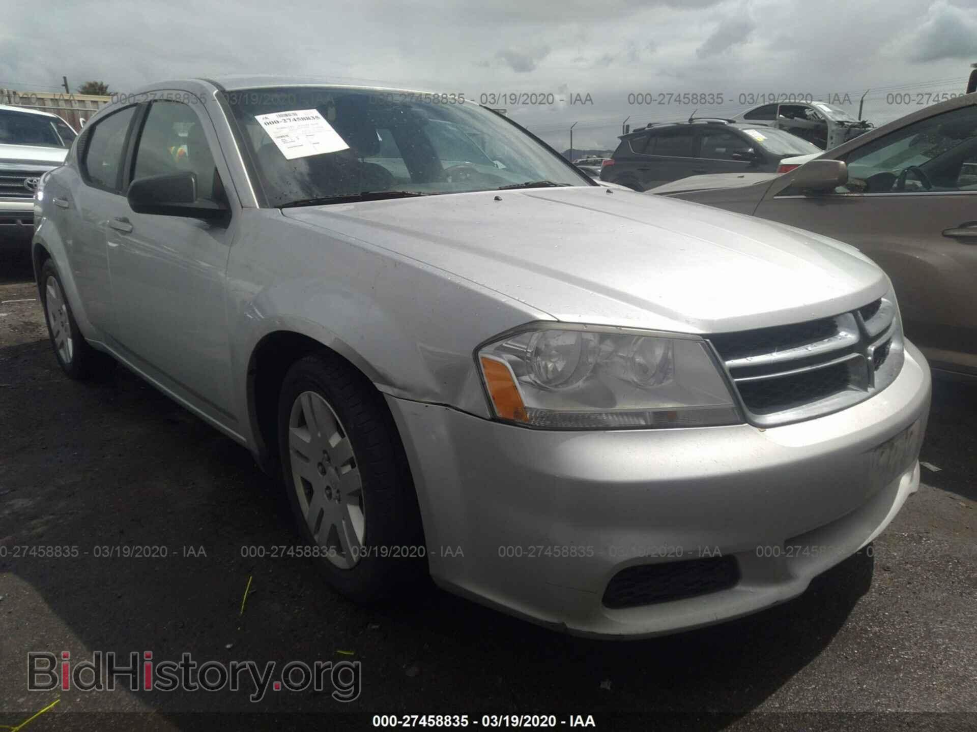 Photo 1C3CDZAB7CN313371 - DODGE AVENGER 2012
