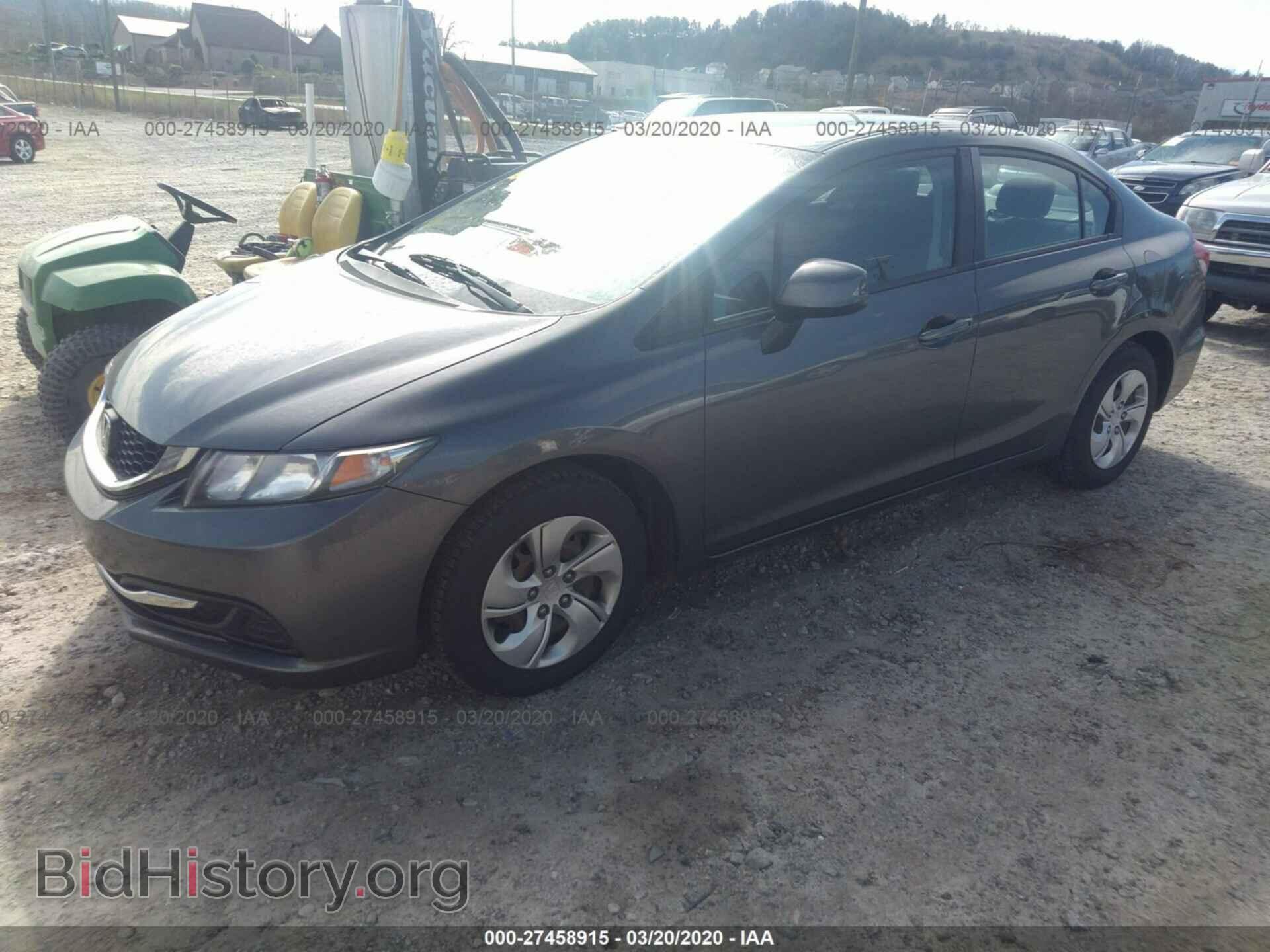 2013 HONDA CIVIC SDN - VIN: 2HGFB2F57DH564962 - Фото 2