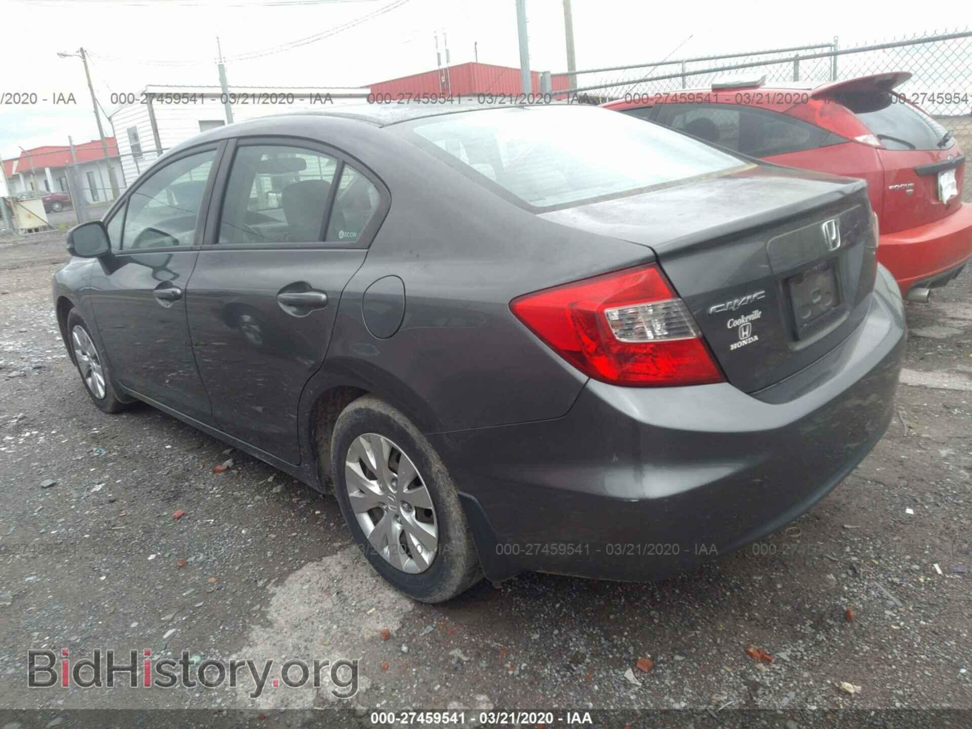2012 HONDA CIVIC - VIN: 2HGFB2F54CH525891 - Фото 3
