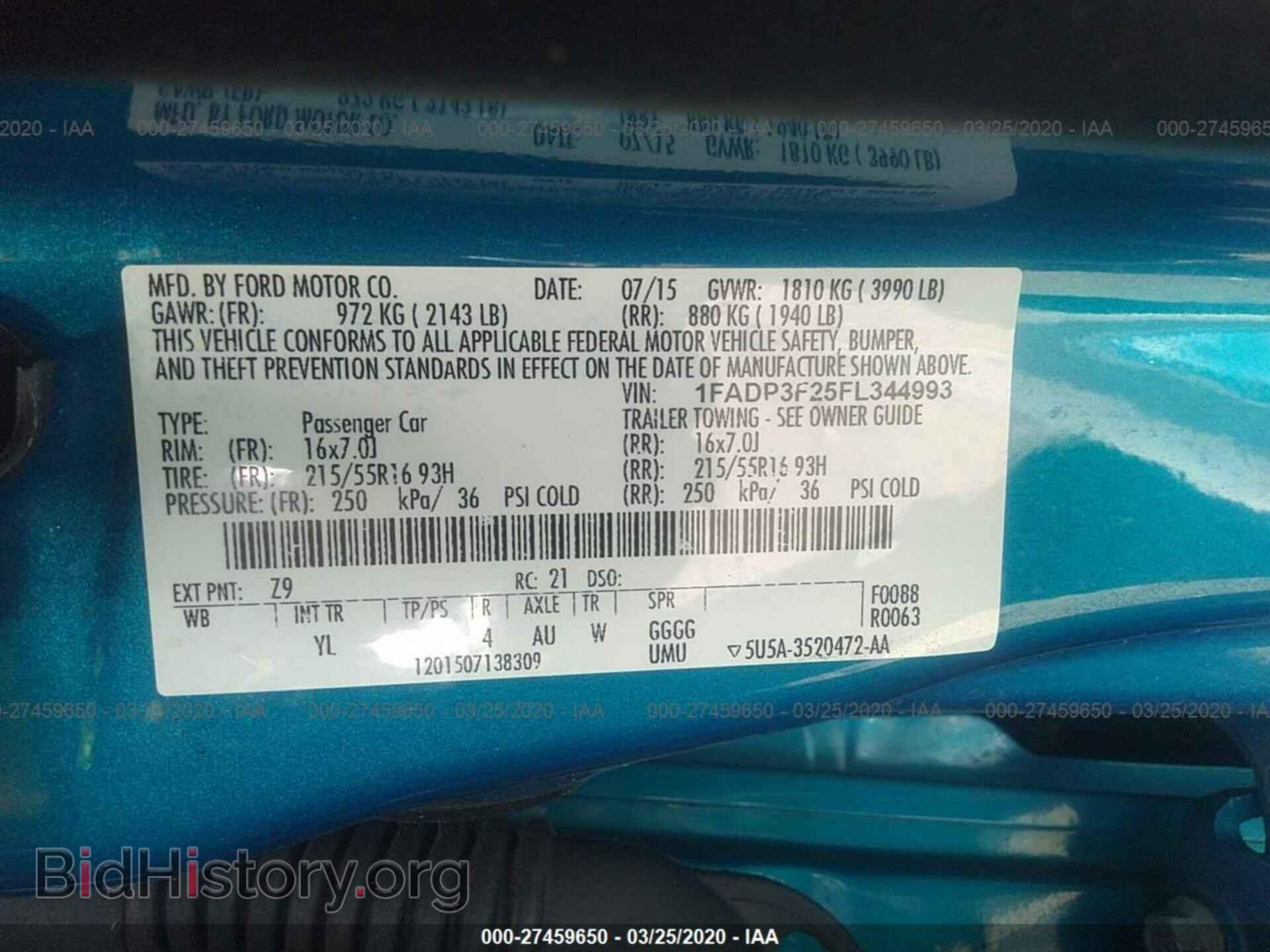 2015 FORD FOCUS - VIN: 1FADP3F25FL344993 - Photo 9
