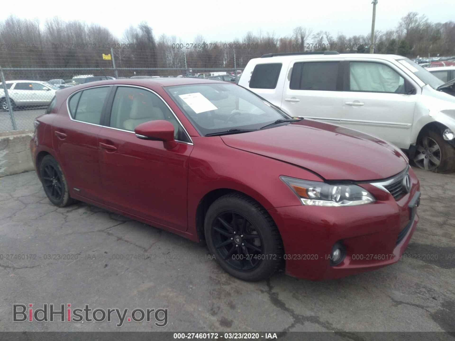 Photo JTHKD5BH3C2096131 - LEXUS CT 2012