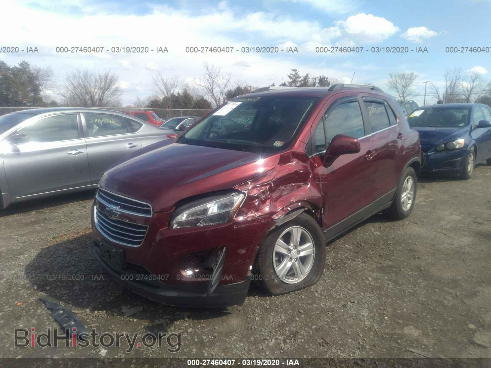 2016 CHEVROLET TRAX - VIN: 3GNCJLSBXGL246214 - Фото 2