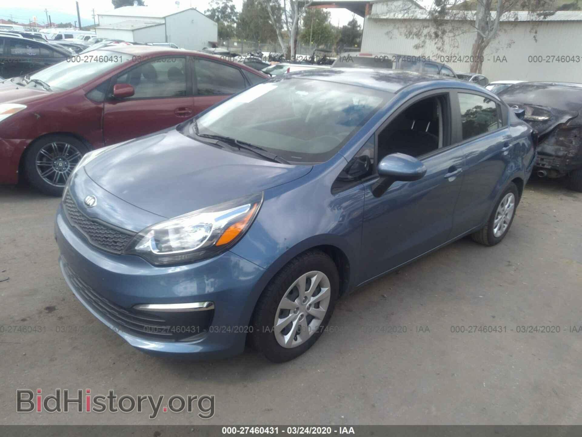 2016 KIA RIO - VIN: KNADM4A32G6542128 - Фото 2