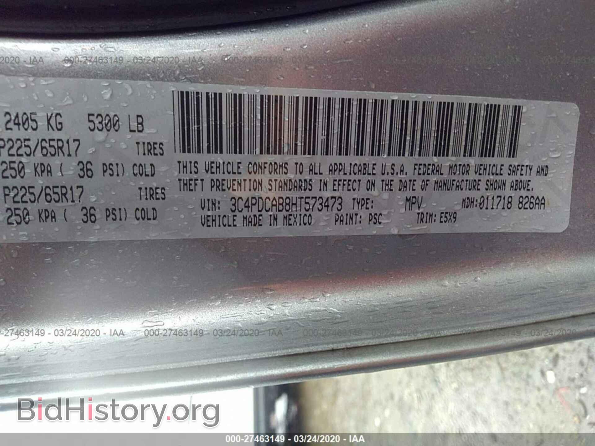 2017 DODGE JOURNEY - VIN: 3C4PDCAB8HT573473 - Photo 9