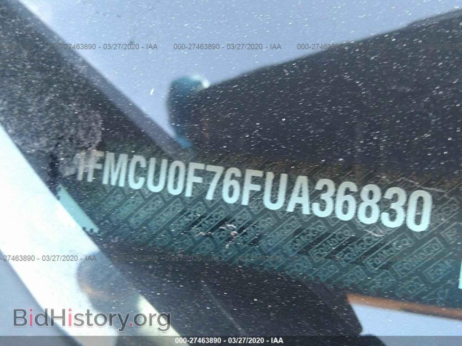 2015 FORD ESCAPE - VIN: 1FMCU0F76FUA36830 - Фото 9