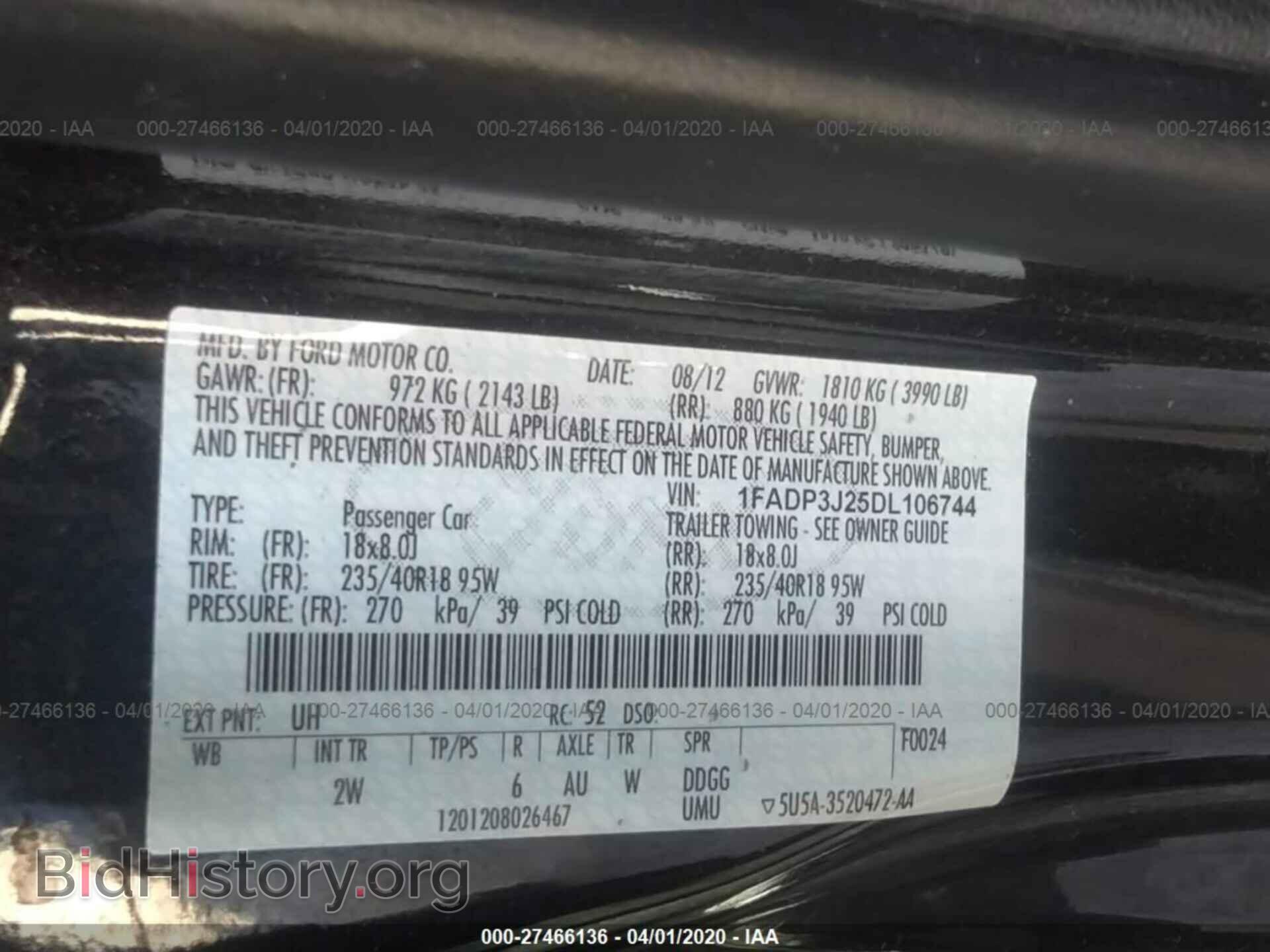 2013 FORD FOCUS - VIN: 1FADP3J25DL106744 - Photo 9