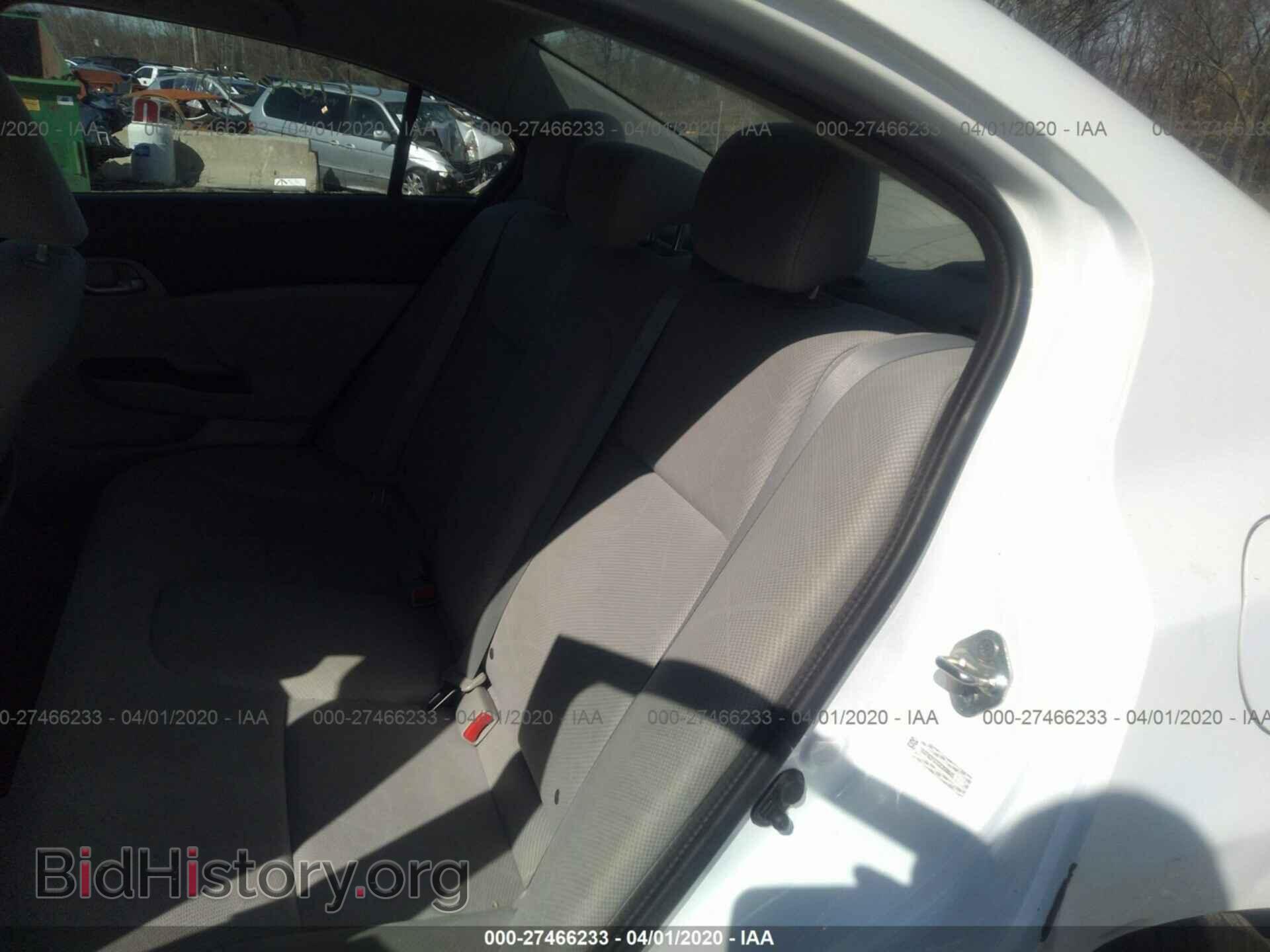 2012 HONDA CIVIC - VIN: 19XFB2F57CE359845 - Фото 8
